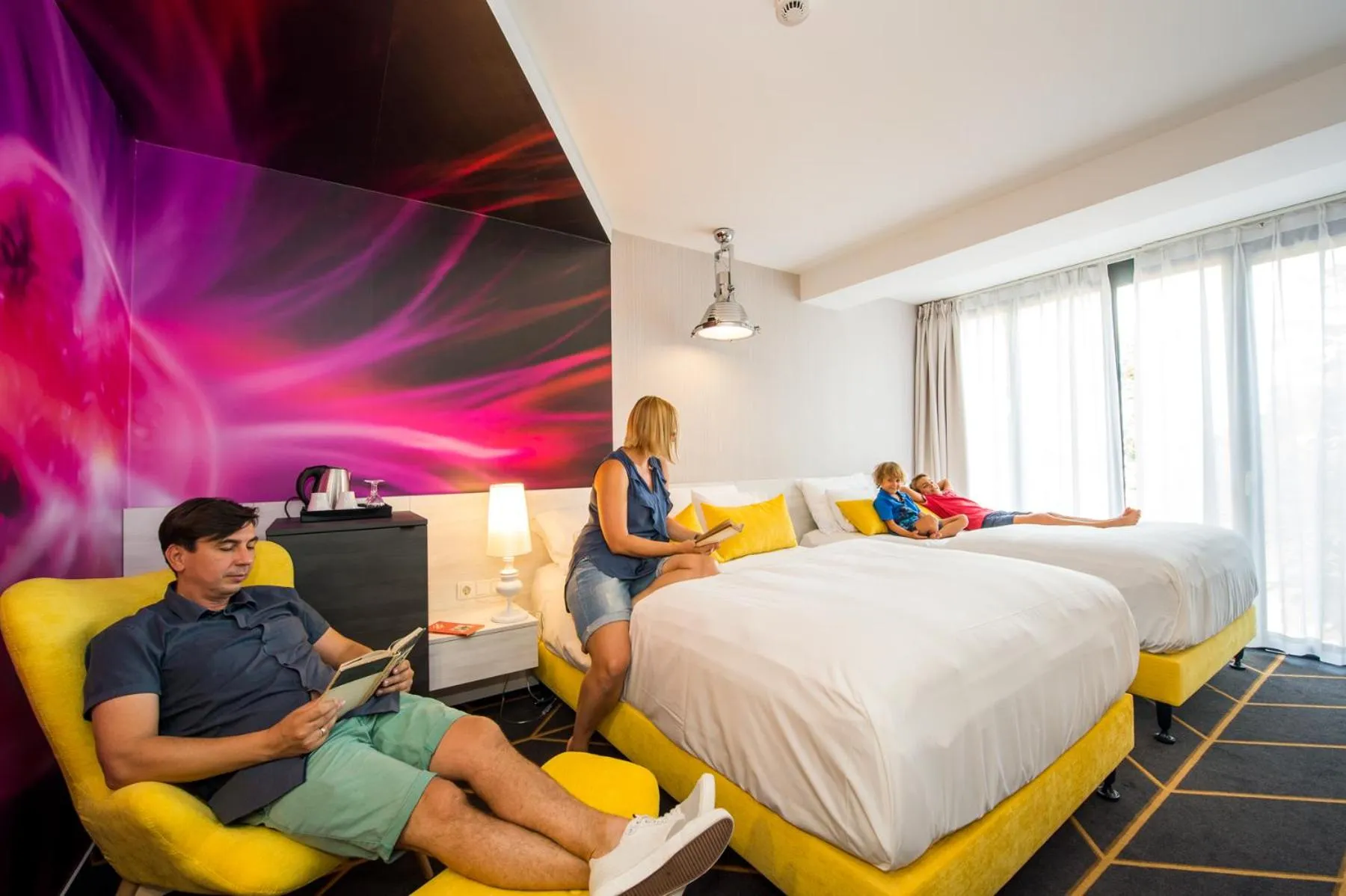 Bedroom, Bed in Science Hotel