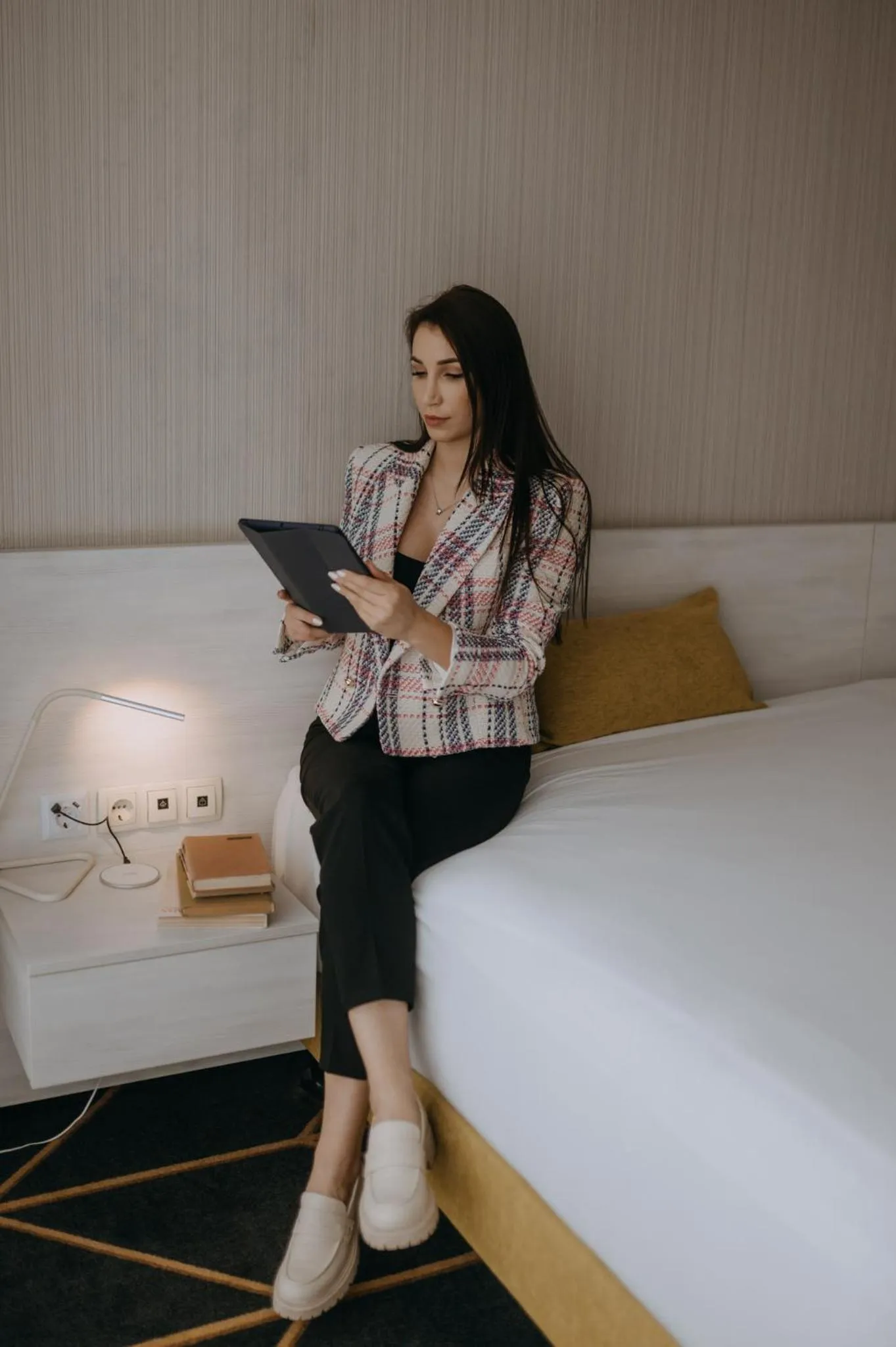 Bed in Science Hotel