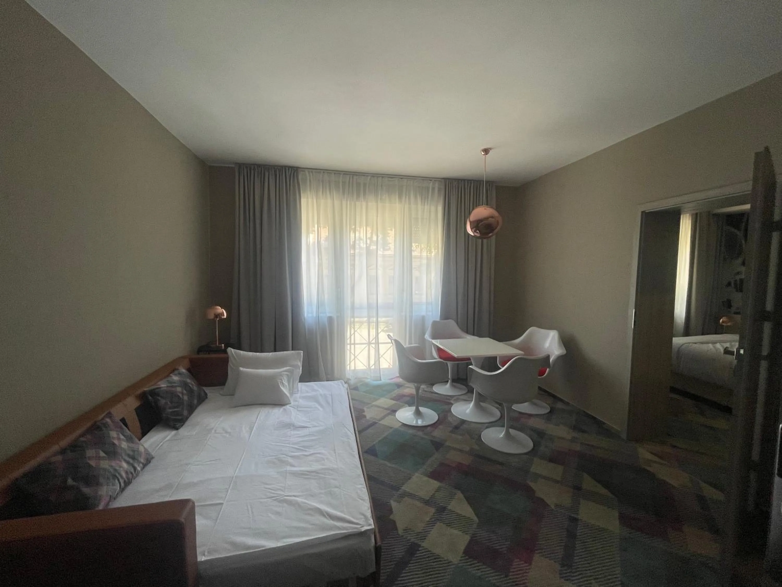 Bed in Science Hotel