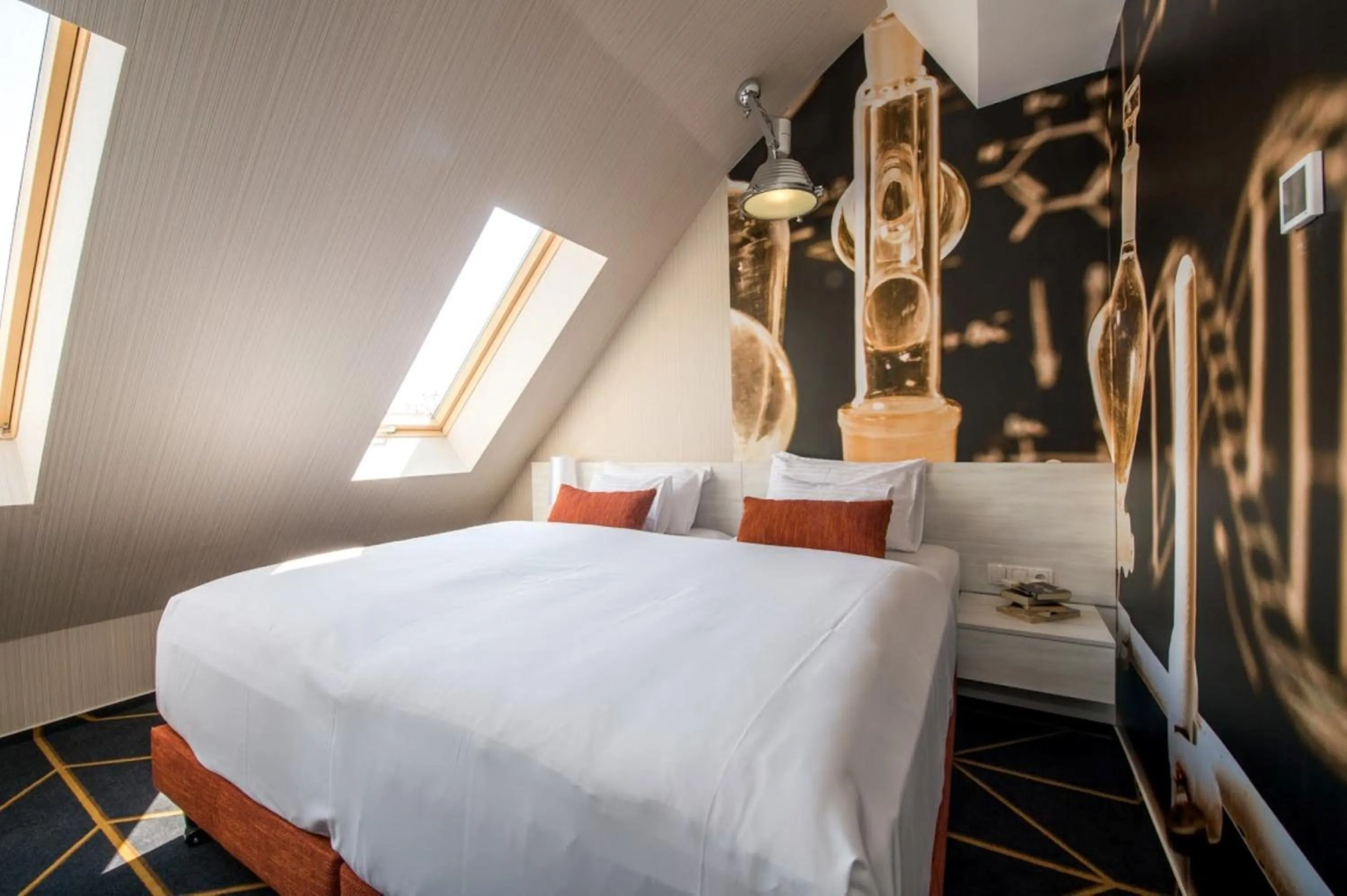 Bedroom, Bed in Science Hotel