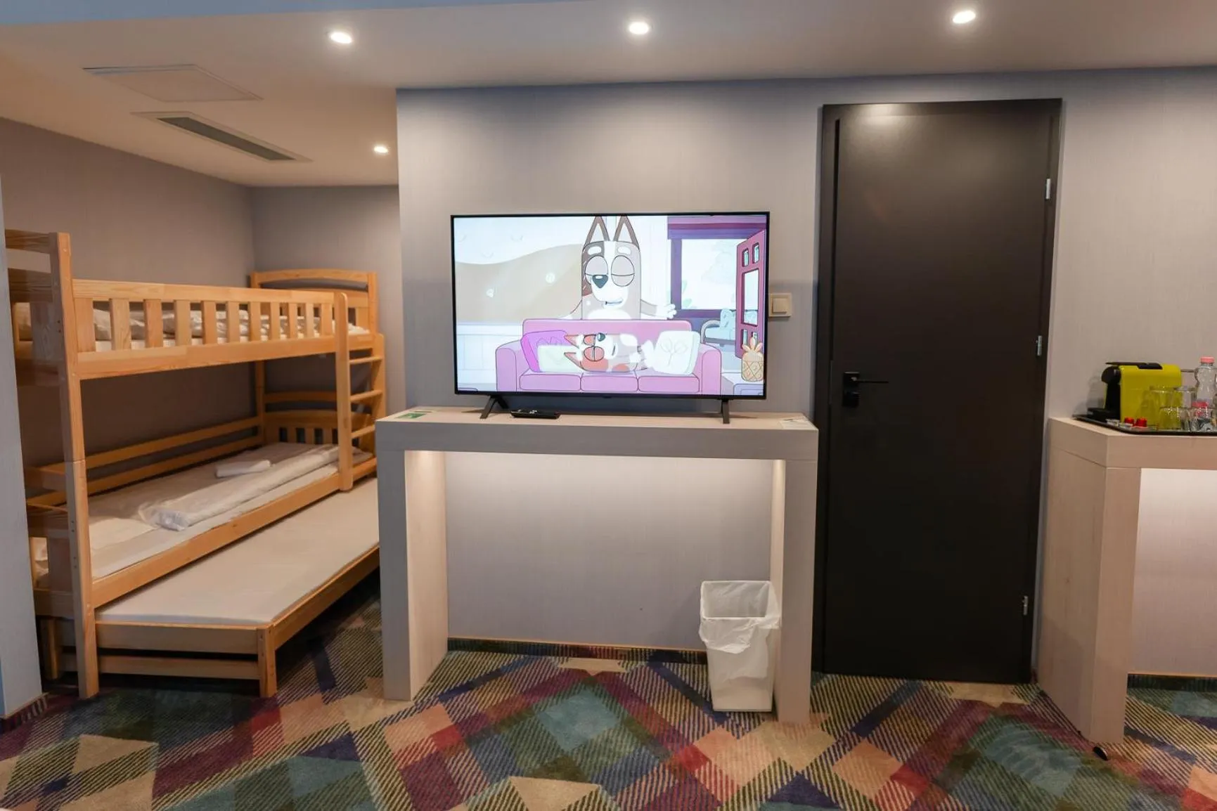 Bed in Science Hotel