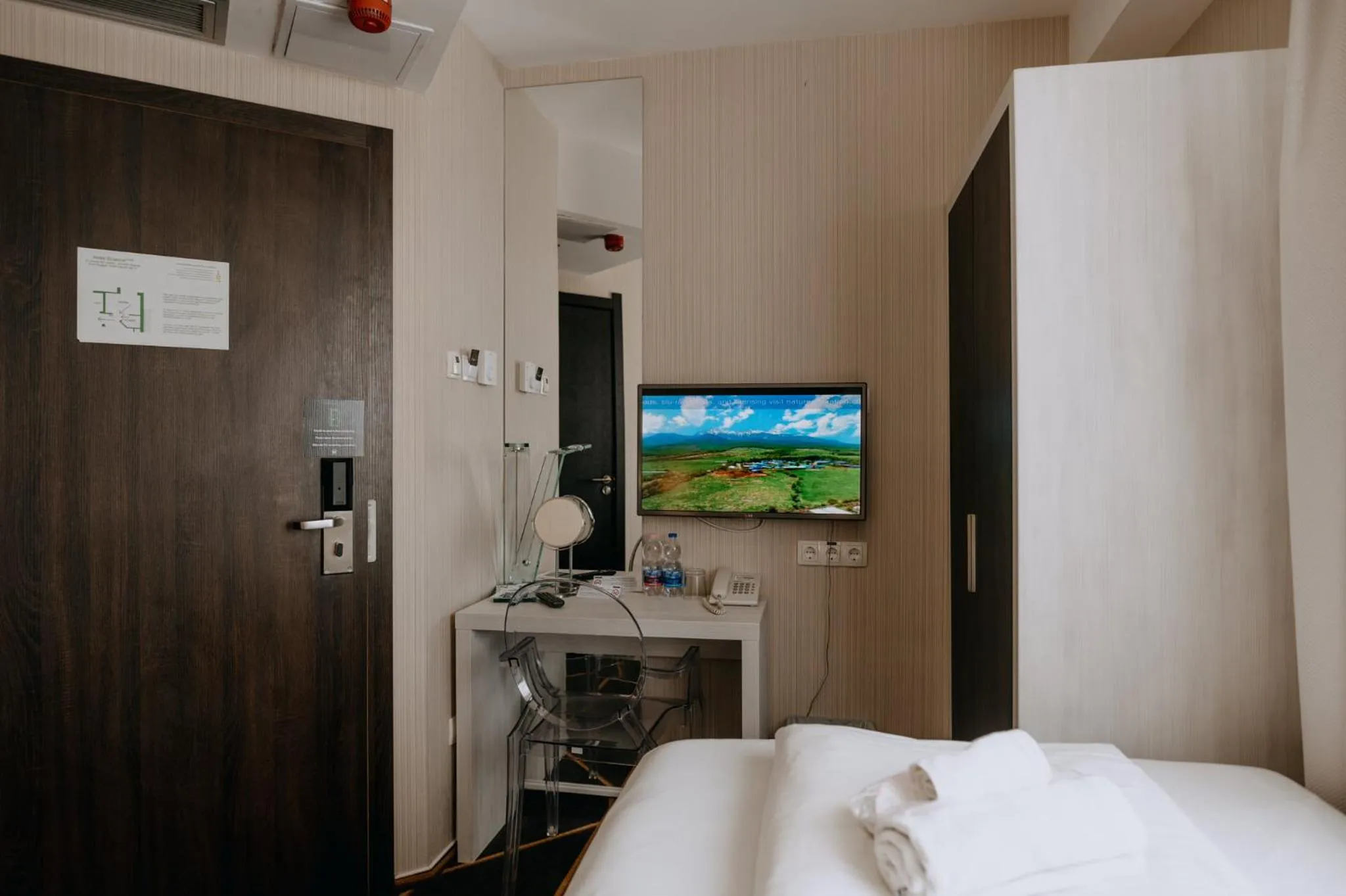 Bed in Science Hotel