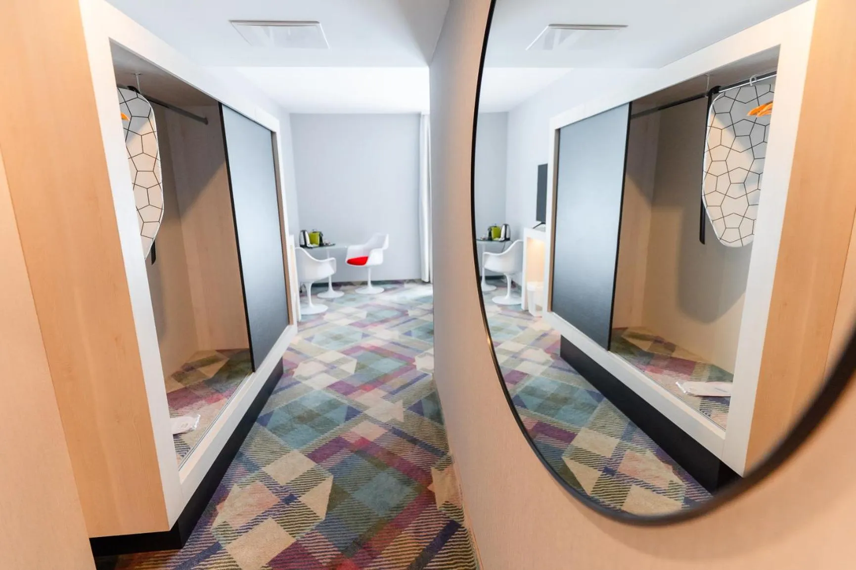 Bed in Science Hotel