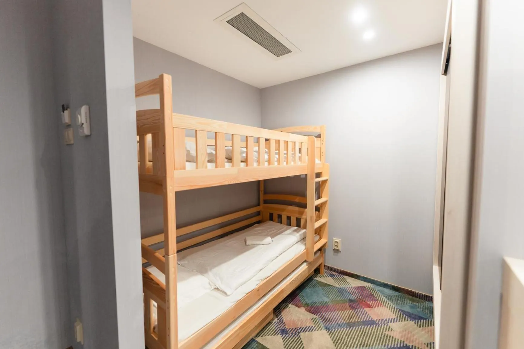 Bed in Science Hotel