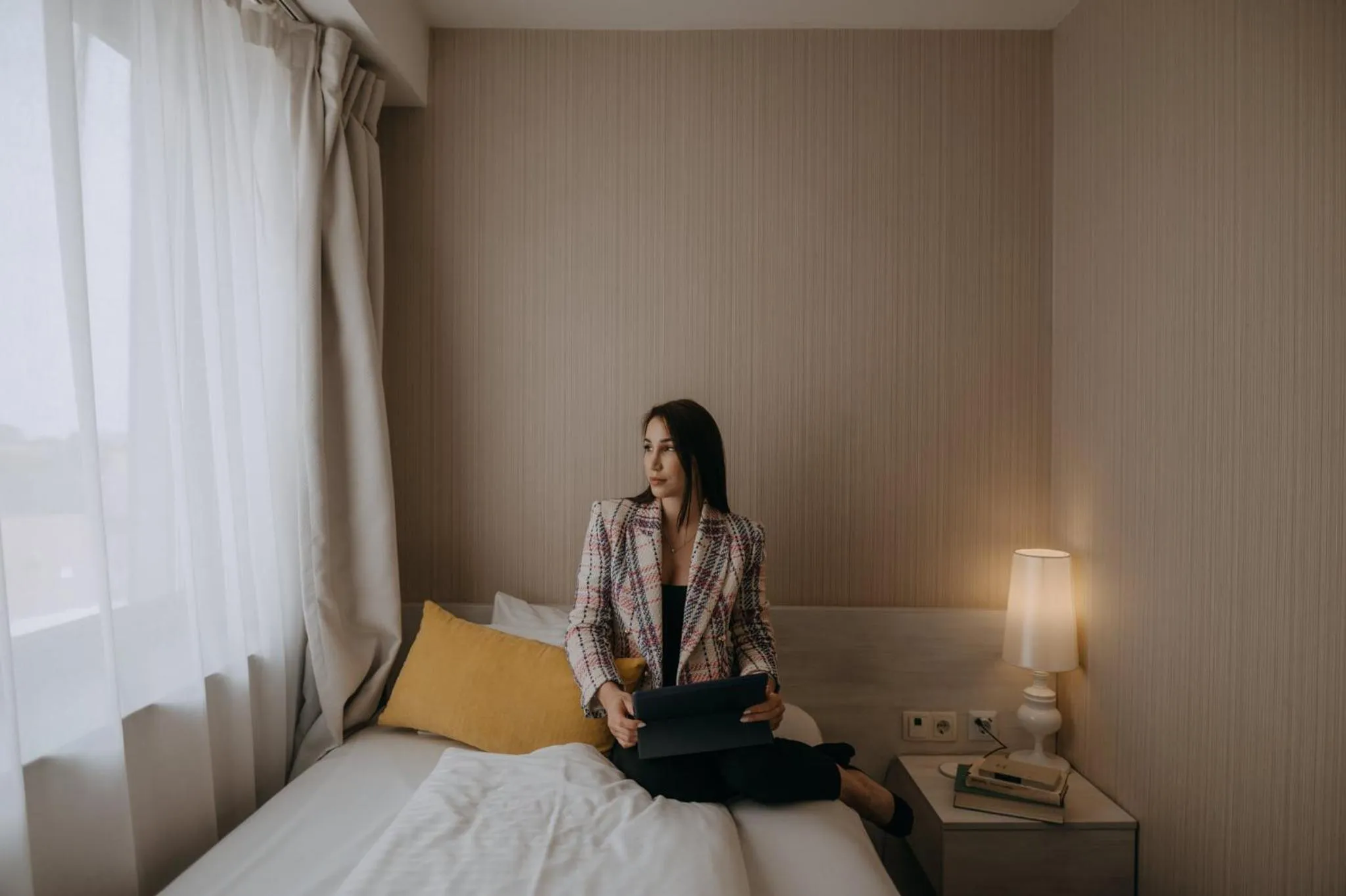 Bed in Science Hotel