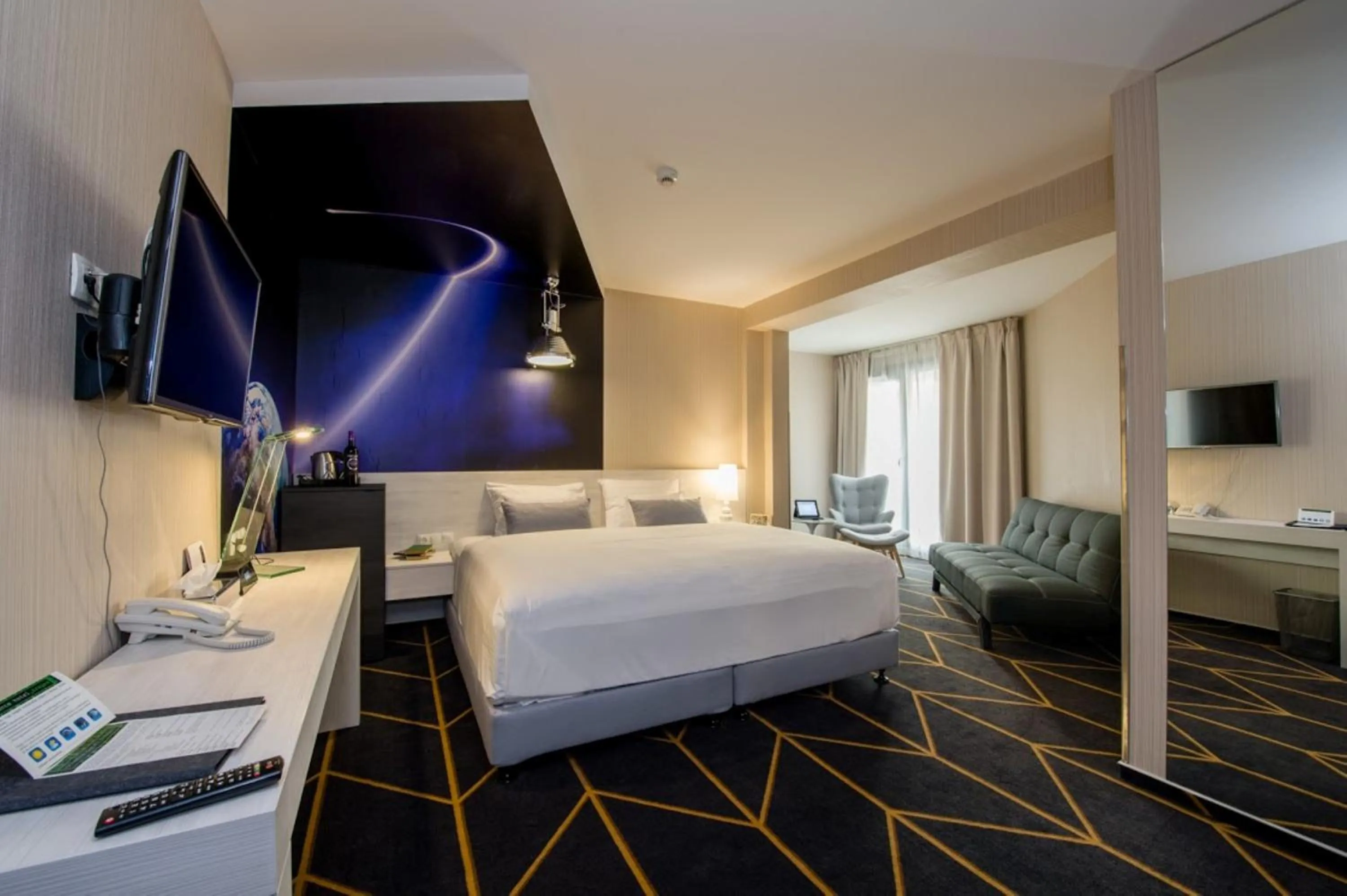 Bedroom, Bed in Science Hotel