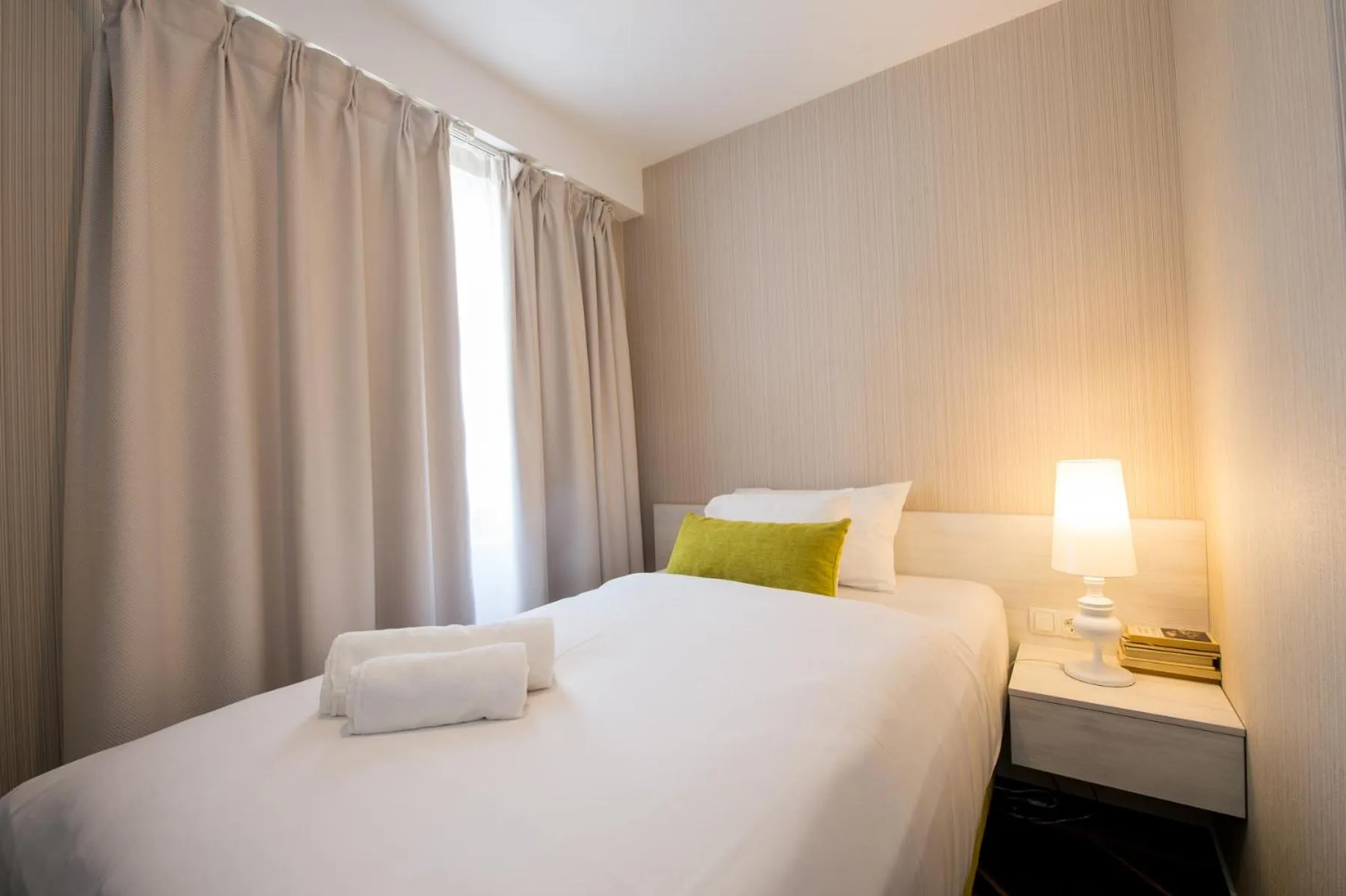 Bed in Science Hotel