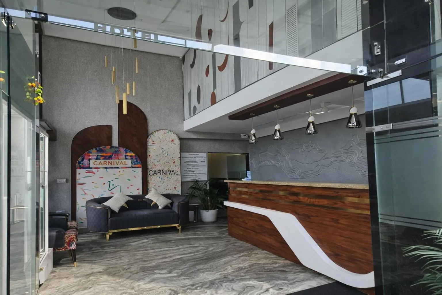 Lobby or reception in Hotel Carnival , Vijay Nagar Indore
