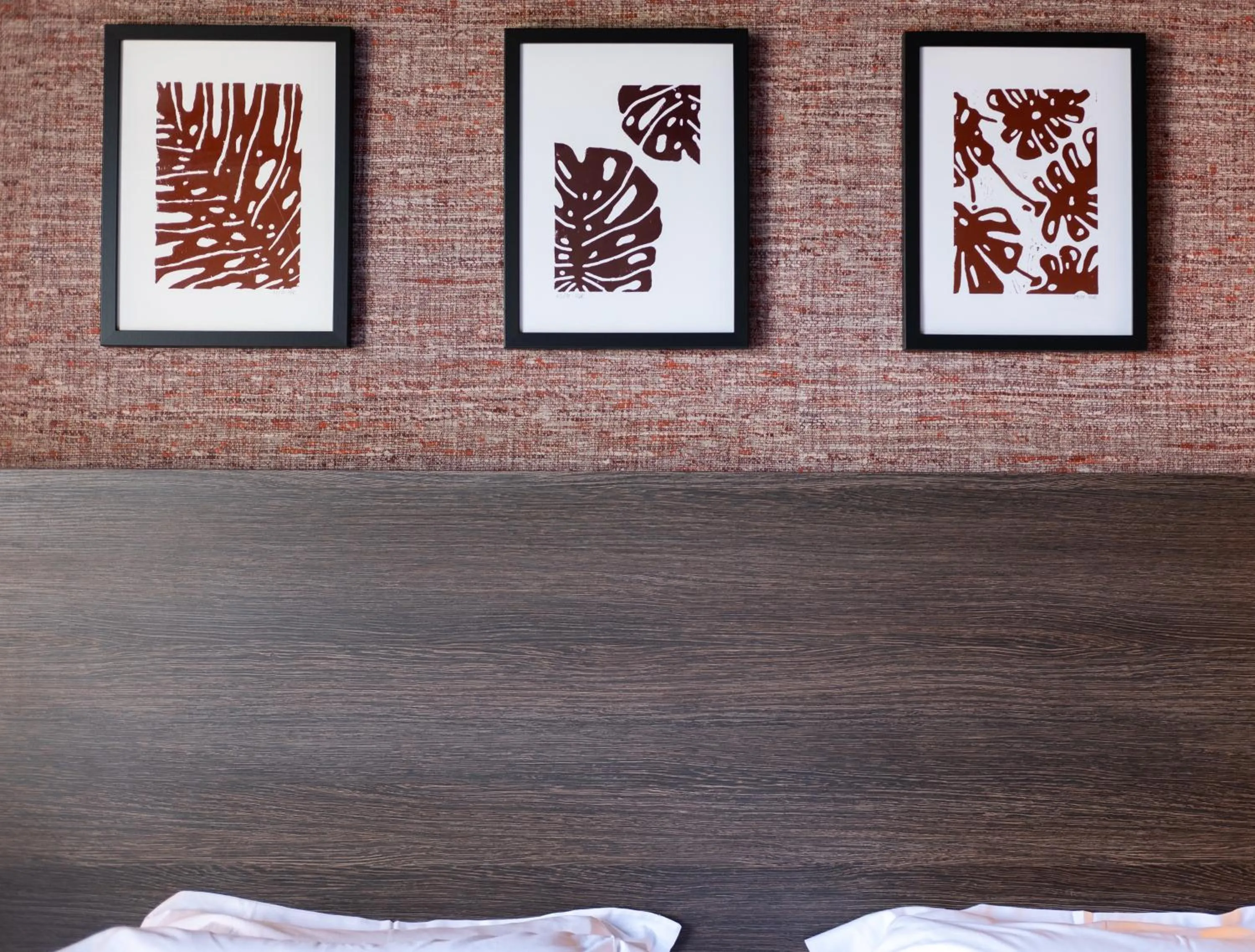 Decorative detail, Bed in Hotel Oceania Lyon