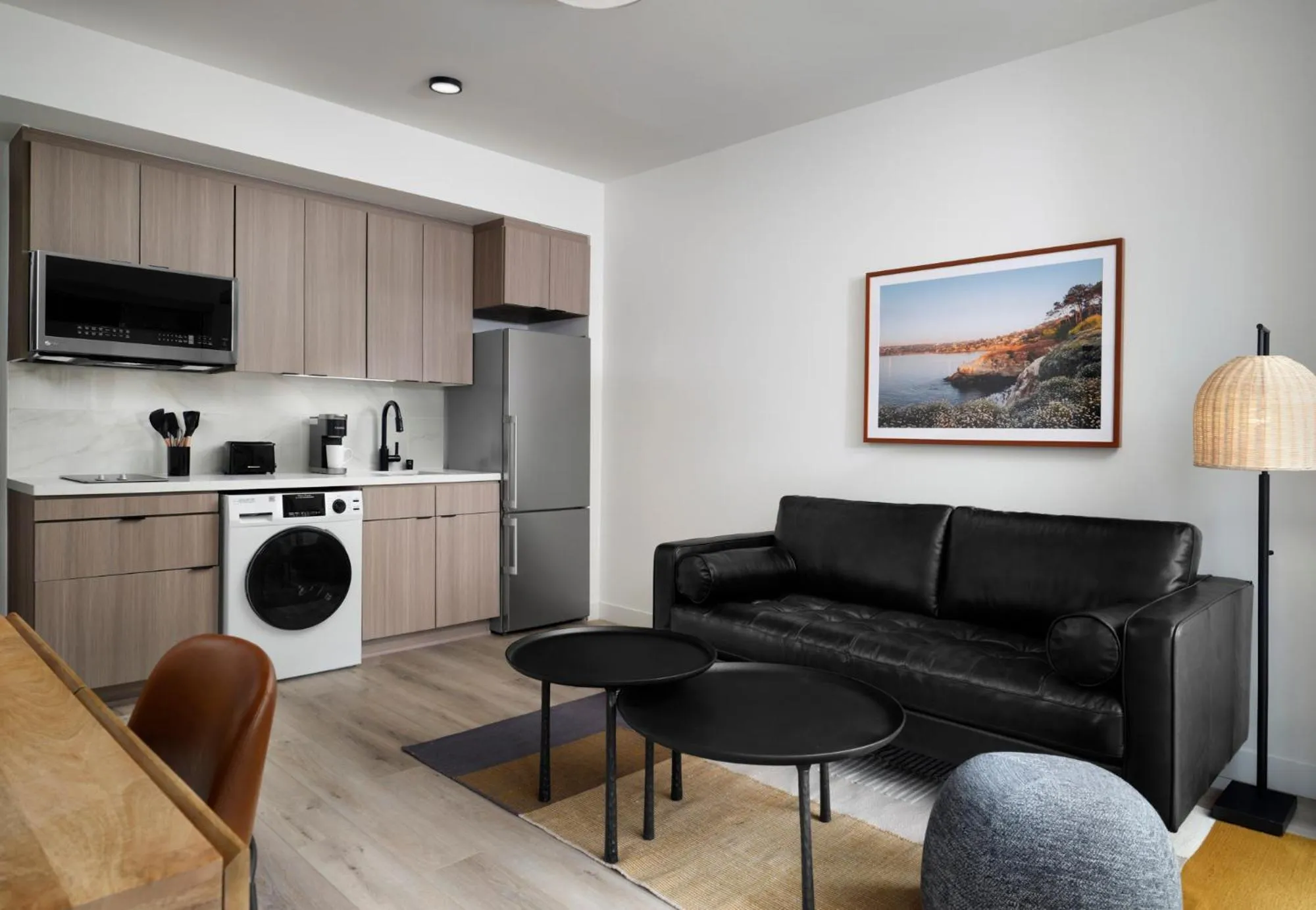 Seating area in Sentral Gaslamp Quarter