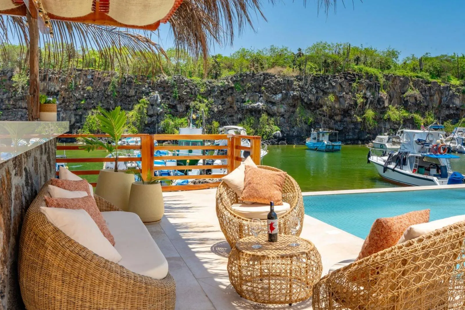 Natural landscape in El Barranco Galapagos