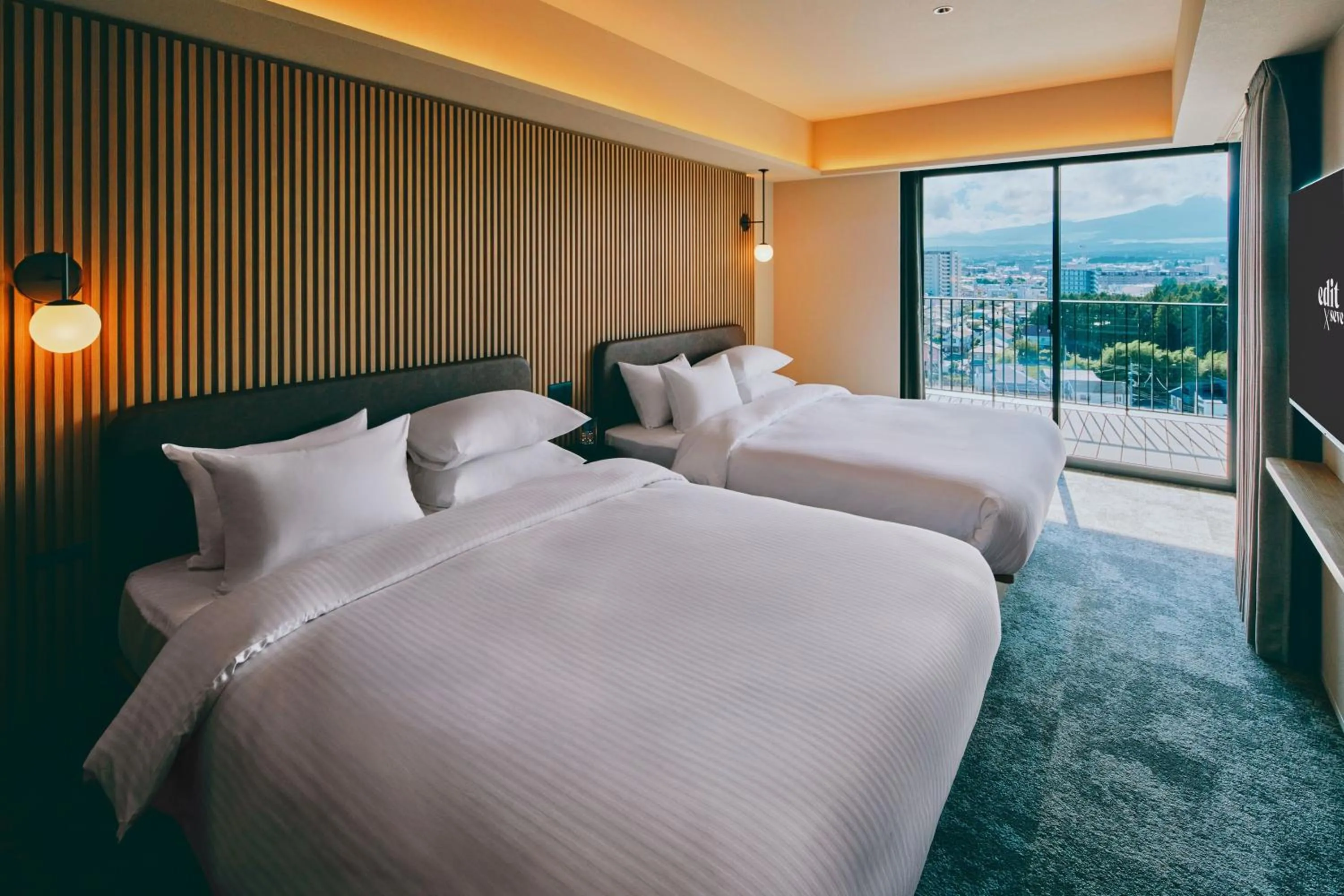 Bedroom, Bed in edit x seven FUJI GOTEMBA