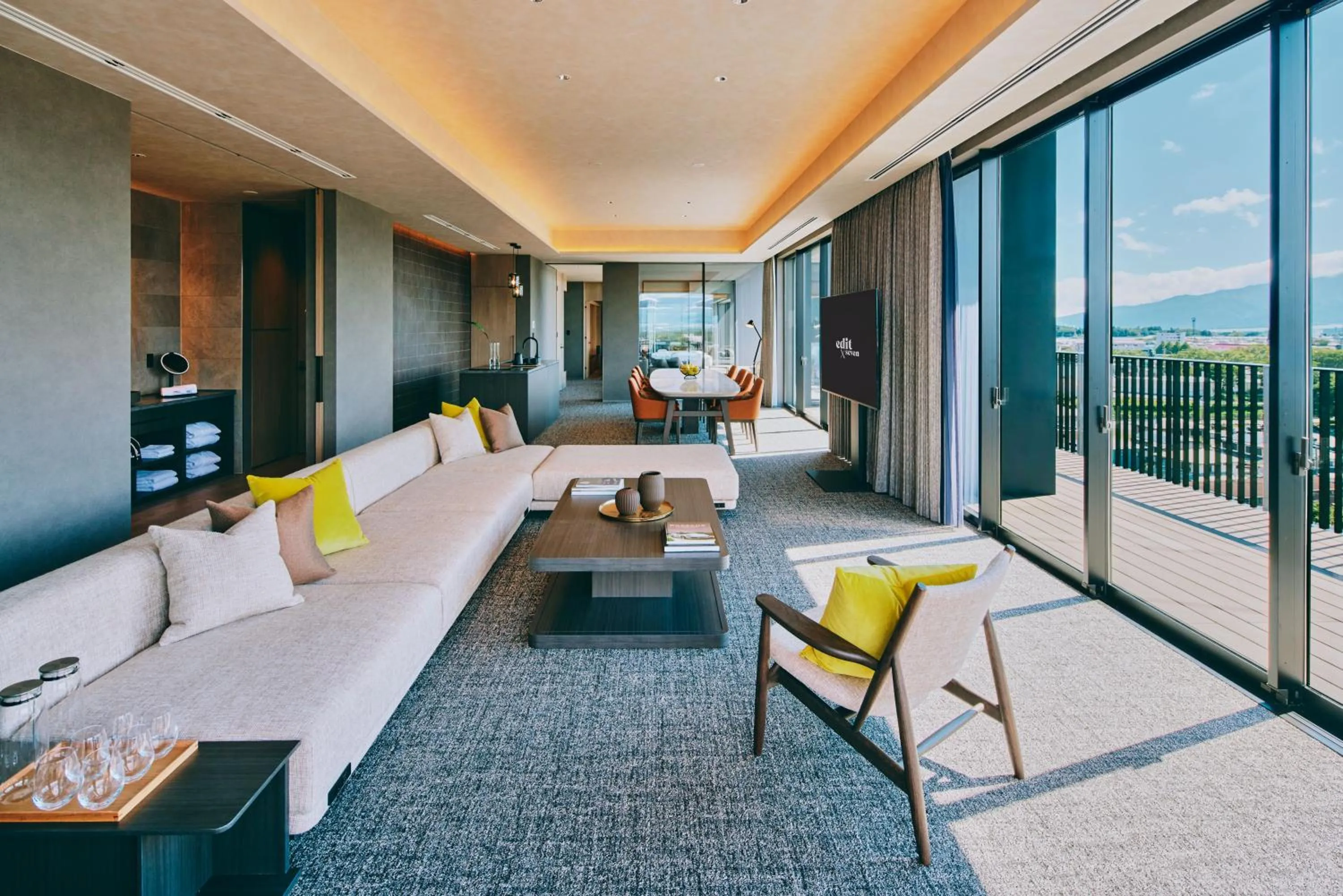 Living room in edit x seven FUJI GOTEMBA