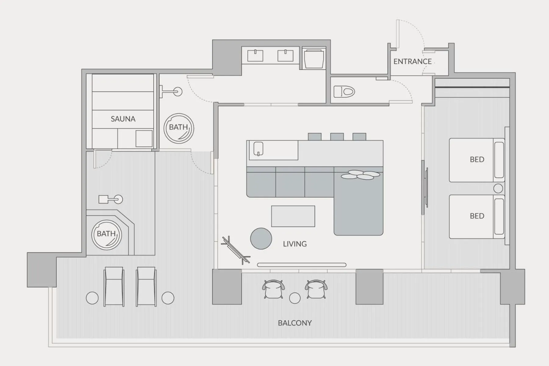 Floor plan in edit x seven FUJI GOTEMBA