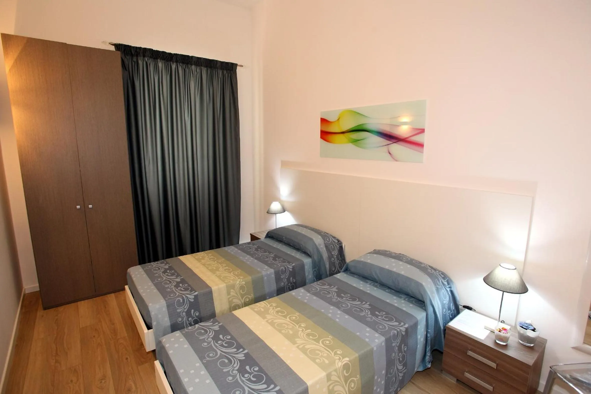 Bathroom, Bed in B&B Teatro