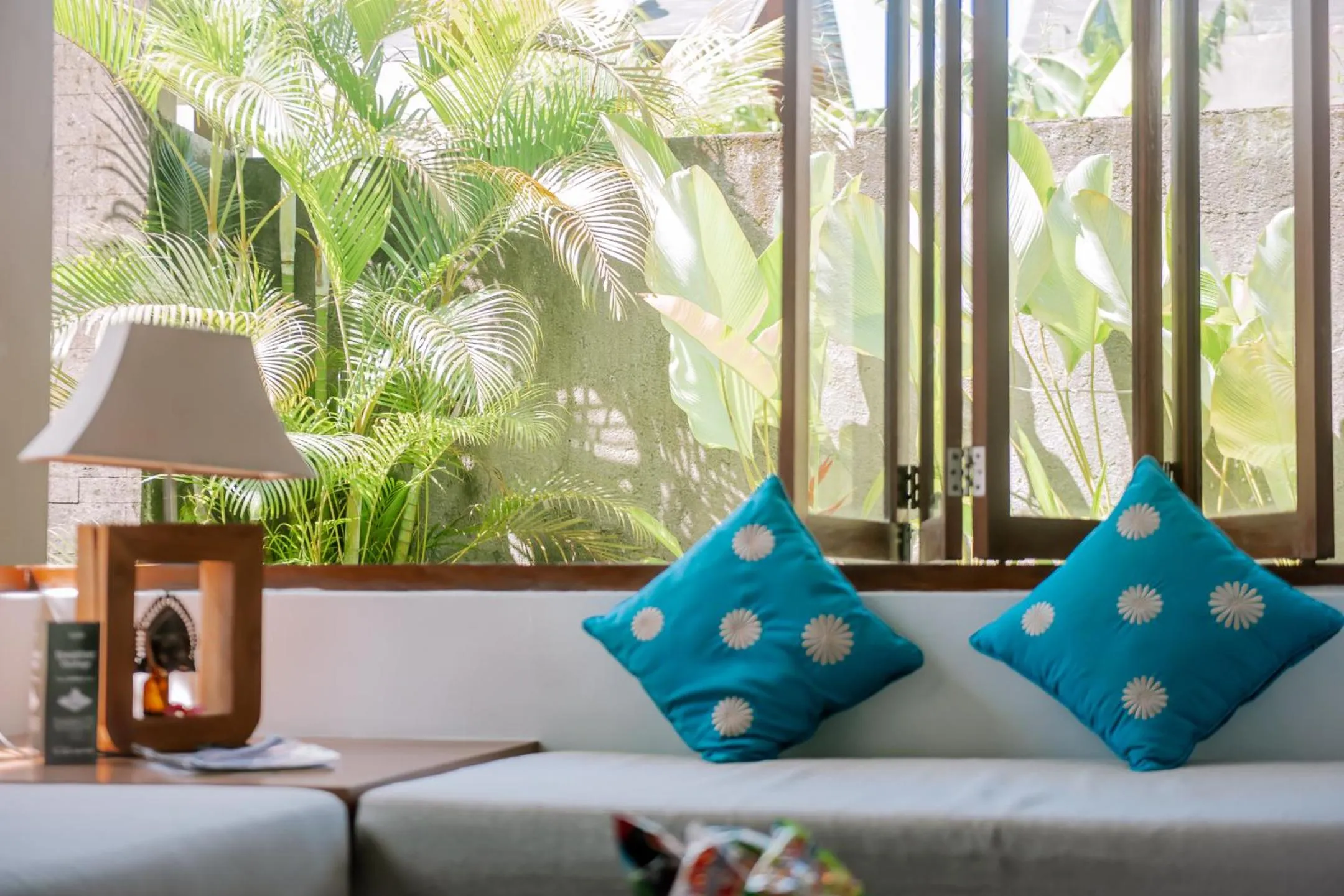 Living room in Prema Ubud Villas