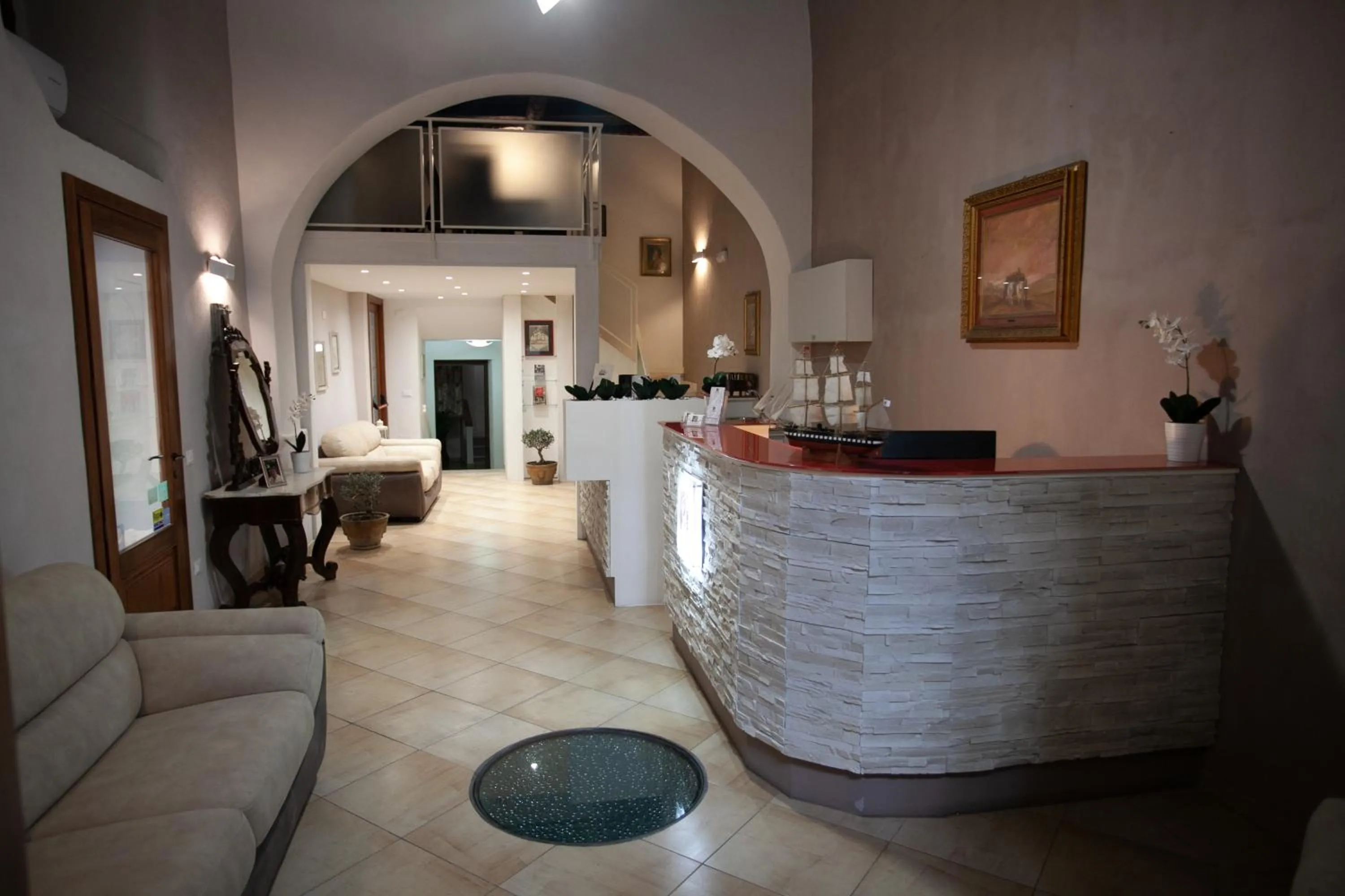 Lobby or reception in Le Due Sicilie