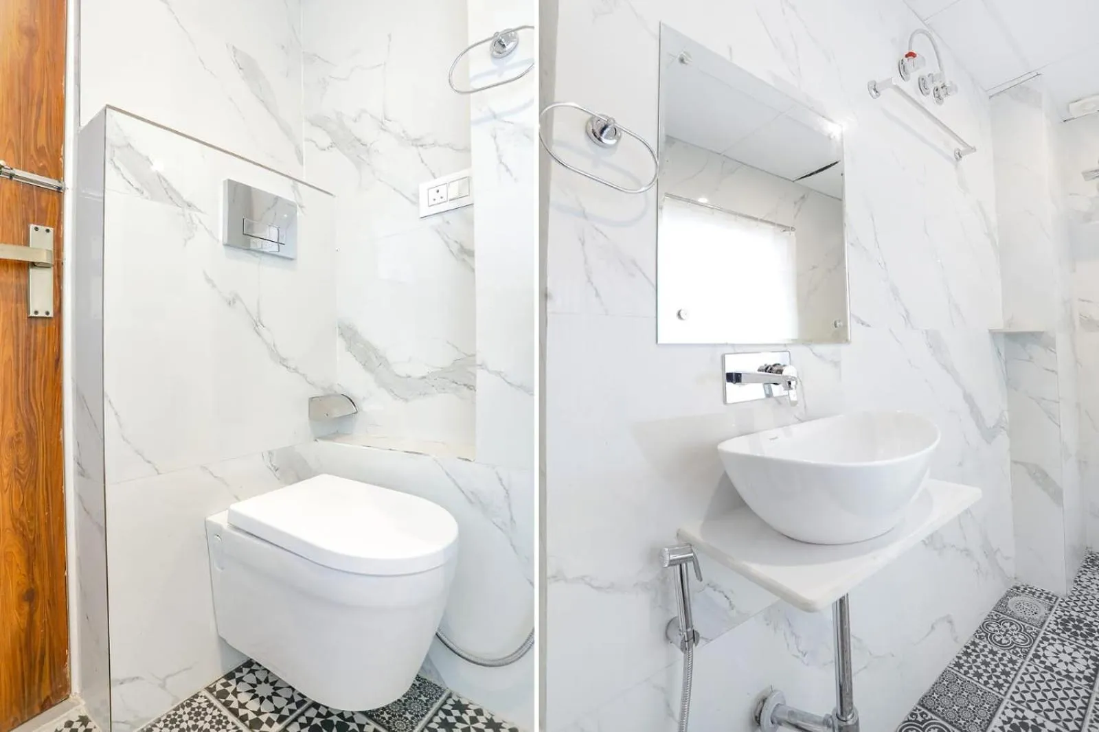 Bathroom in hotel-montreal rishikesh madhuban inn