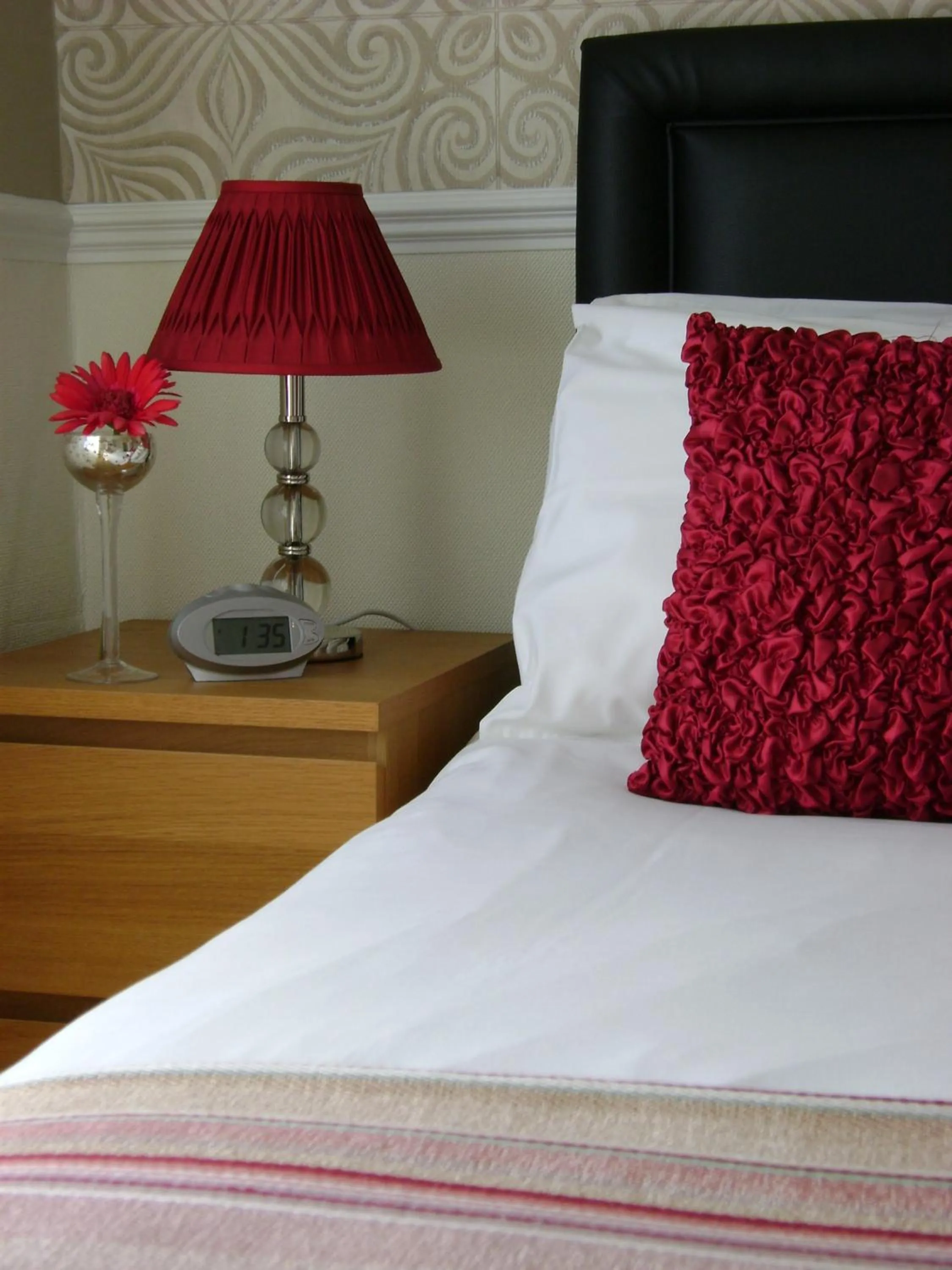 Decorative detail, Bed in Gallery Guest House