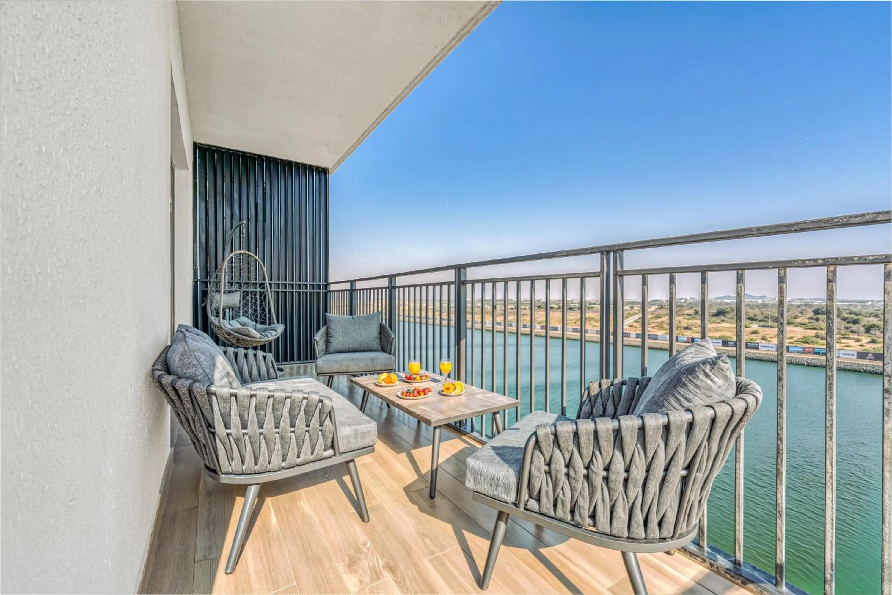 Balcony/Terrace in Desert Key - Perfectly Located Yas Island Premier Apts