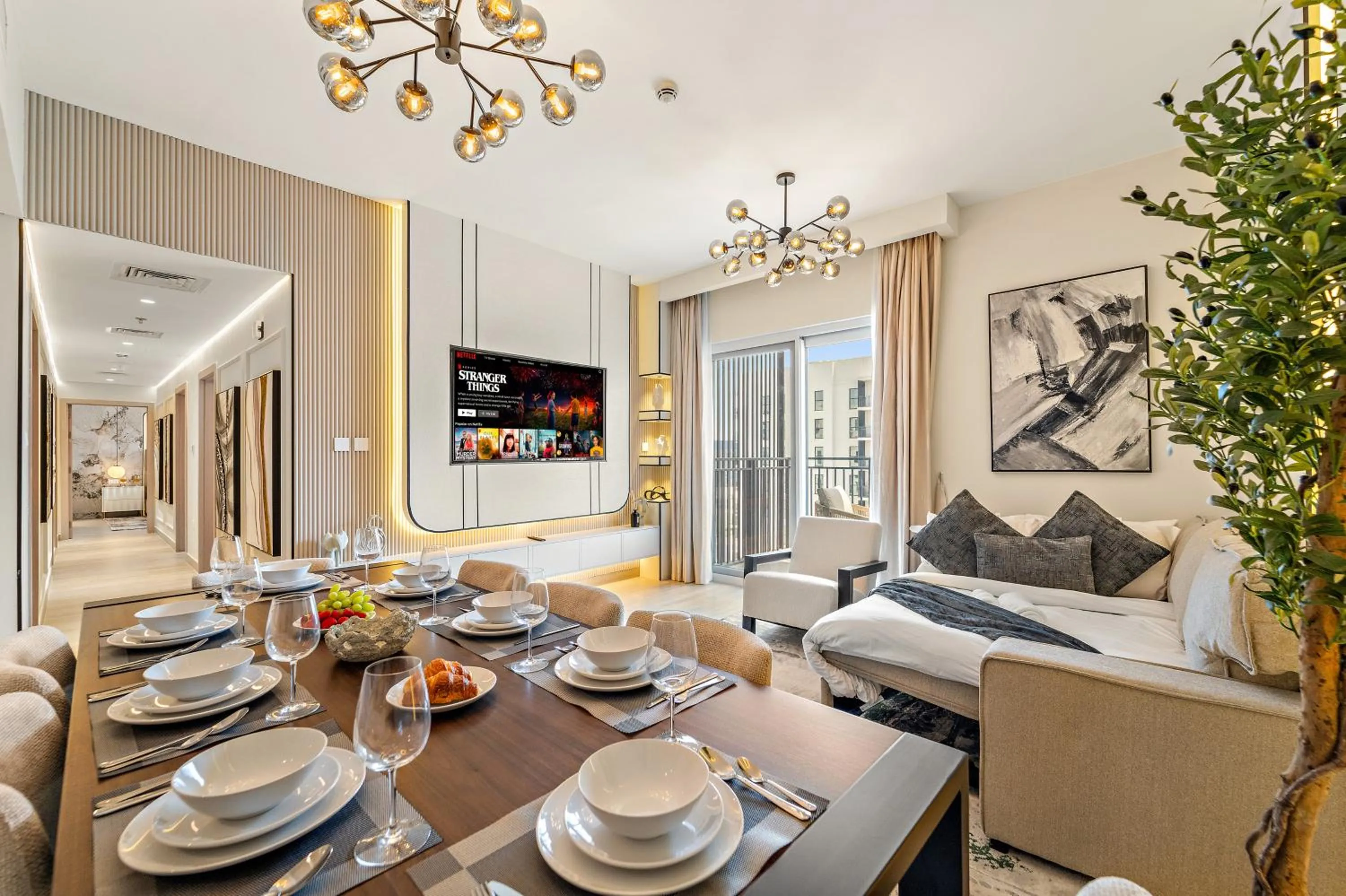 Living room in Desert Key - Perfectly Located Yas Island Premier Apts