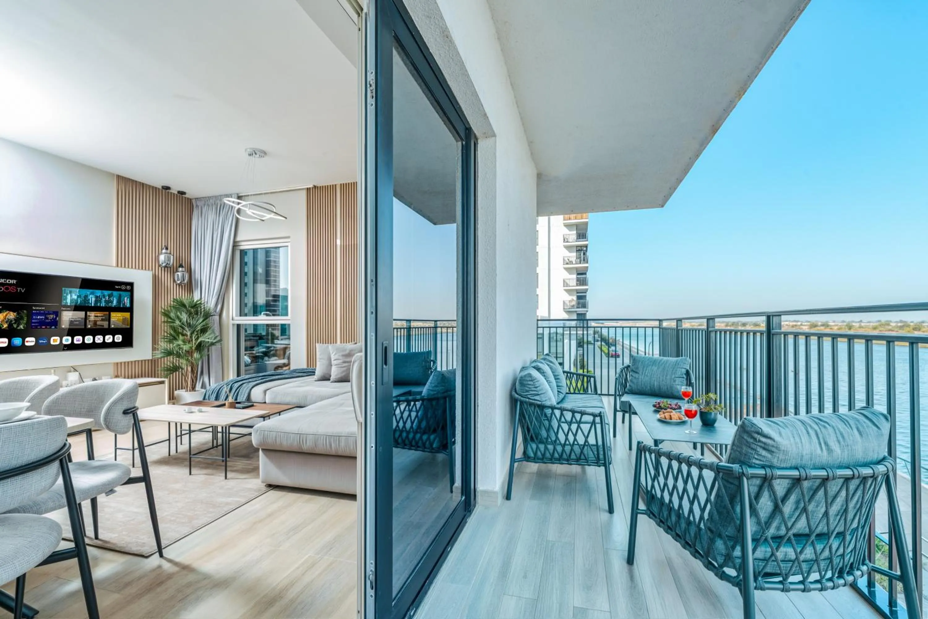 Balcony/Terrace in Desert Key - Perfectly Located Yas Island Premier Apts