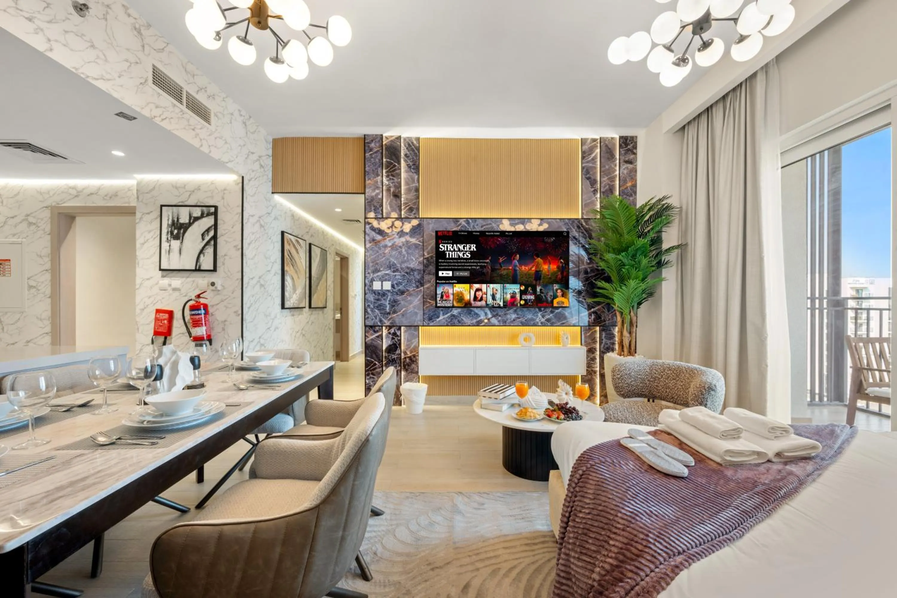 Living room in Desert Key - Perfectly Located Yas Island Premier Apts