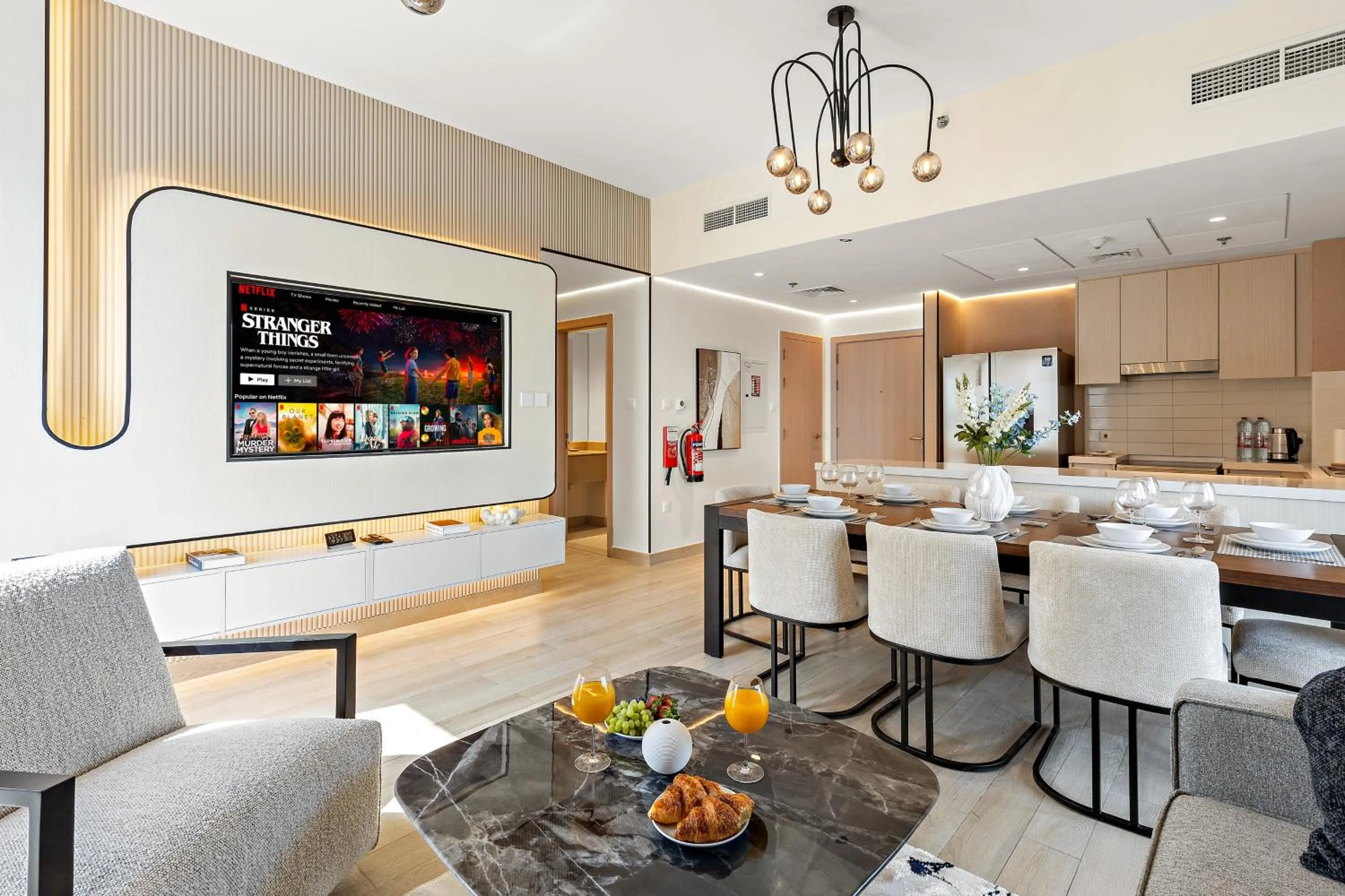 Living room in Desert Key - Perfectly Located Yas Island Premier Apts