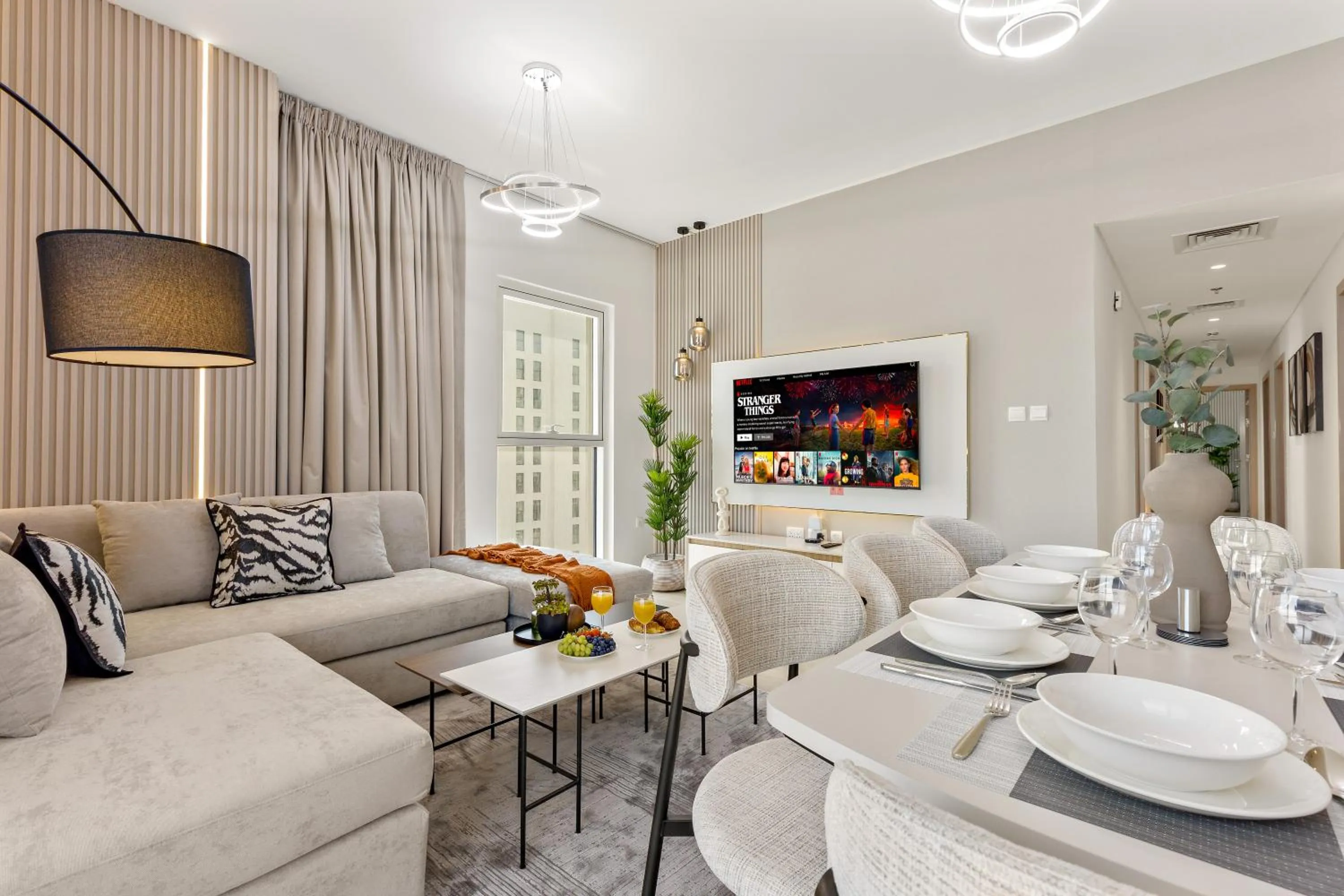 Living room in Desert Key - Perfectly Located Yas Island Premier Apts