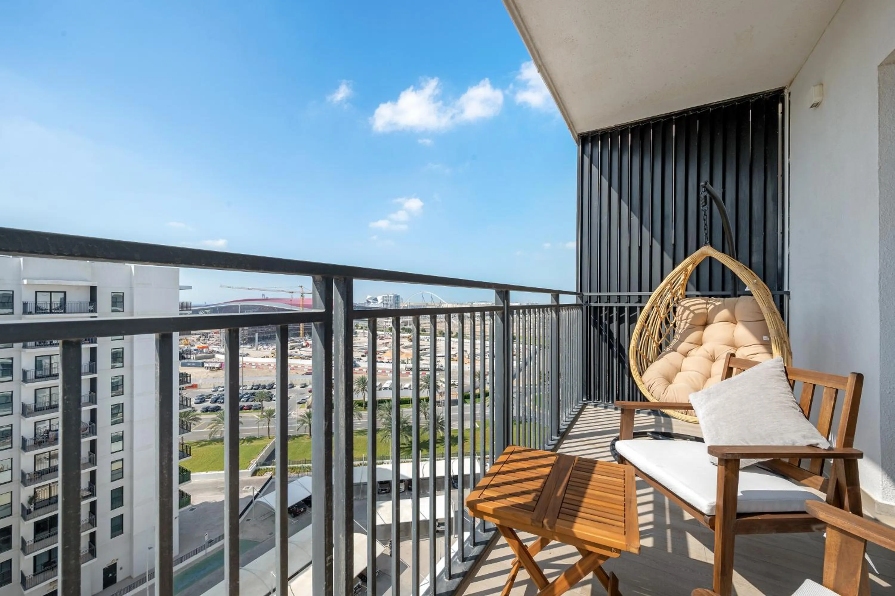 Balcony/Terrace in Desert Key - Perfectly Located Yas Island Premier Apts