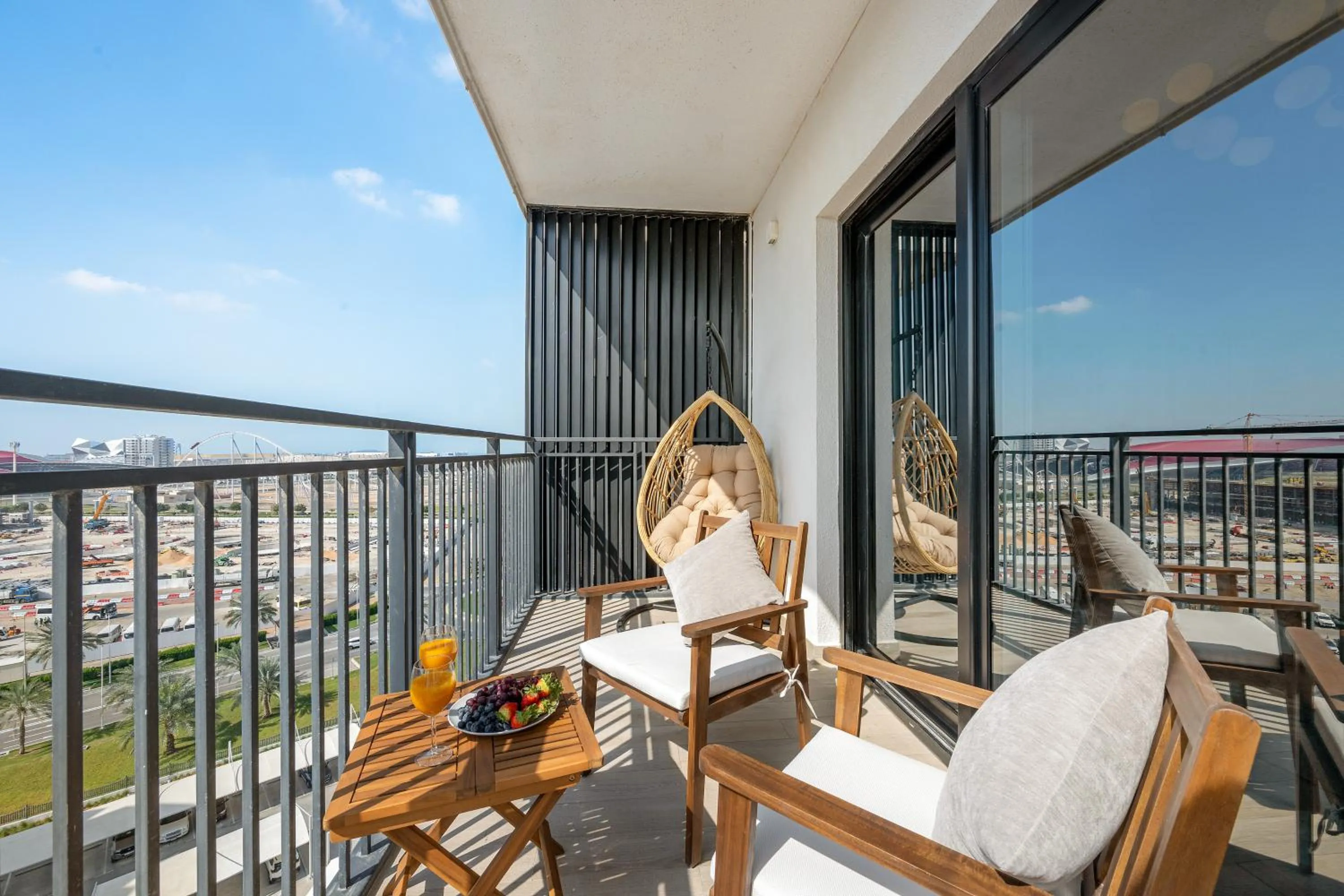 Balcony/Terrace in Desert Key - Perfectly Located Yas Island Premier Apts