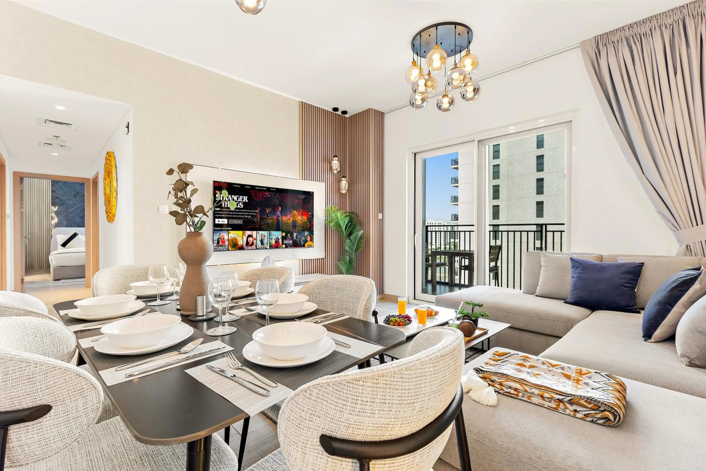 Living room in Desert Key - Perfectly Located Yas Island Premier Apts