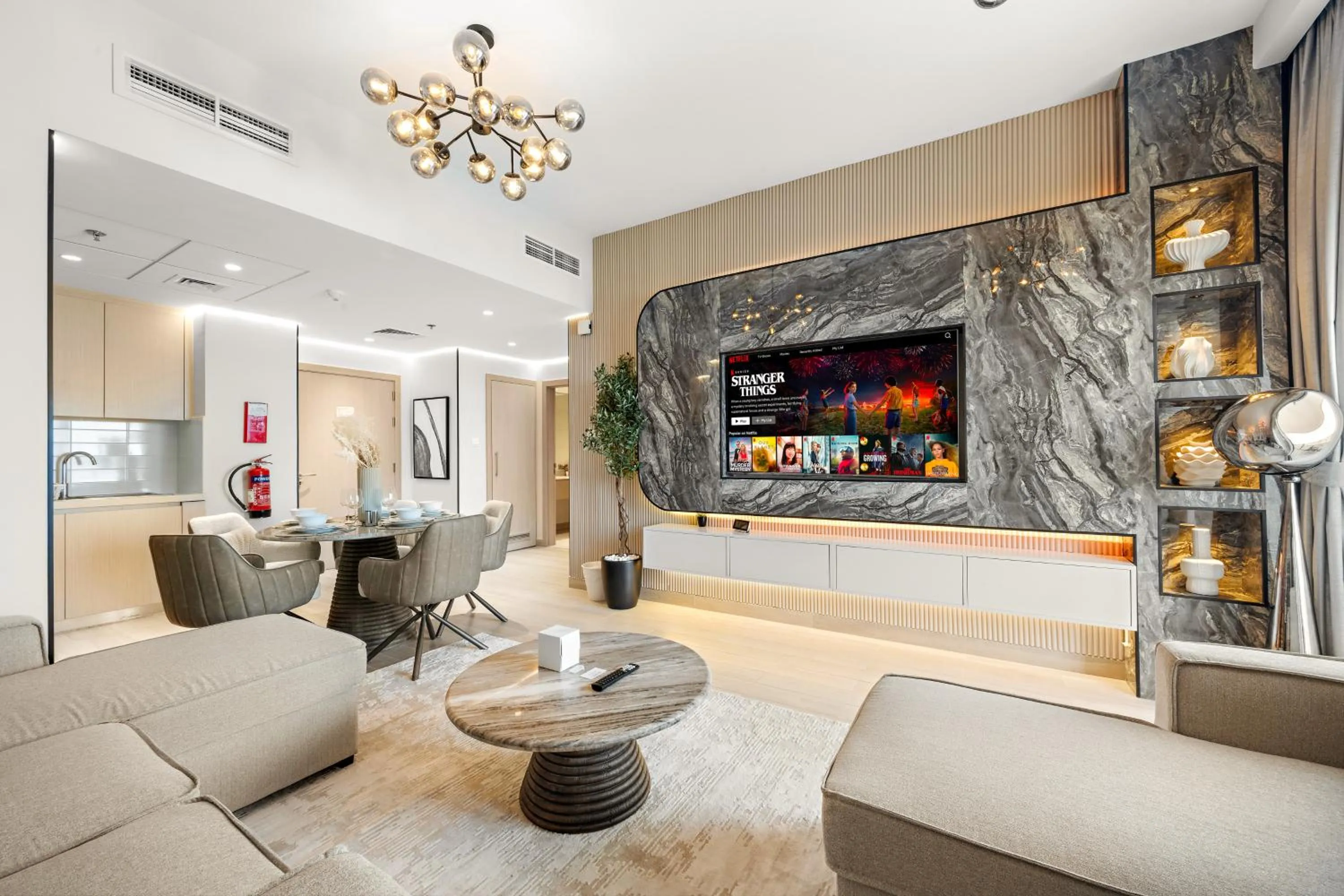 Living room in Desert Key - Perfectly Located Yas Island Premier Apts