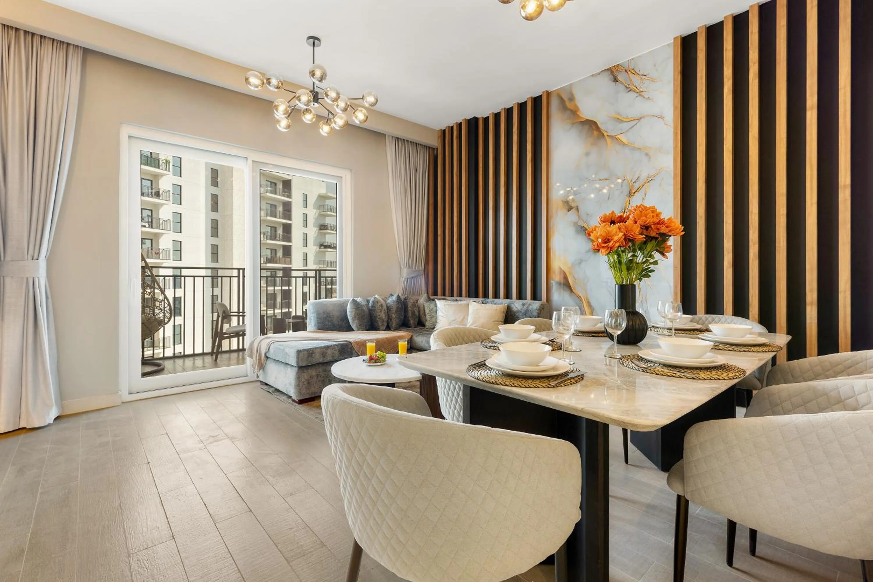 Living room in Desert Key - Perfectly Located Yas Island Premier Apts