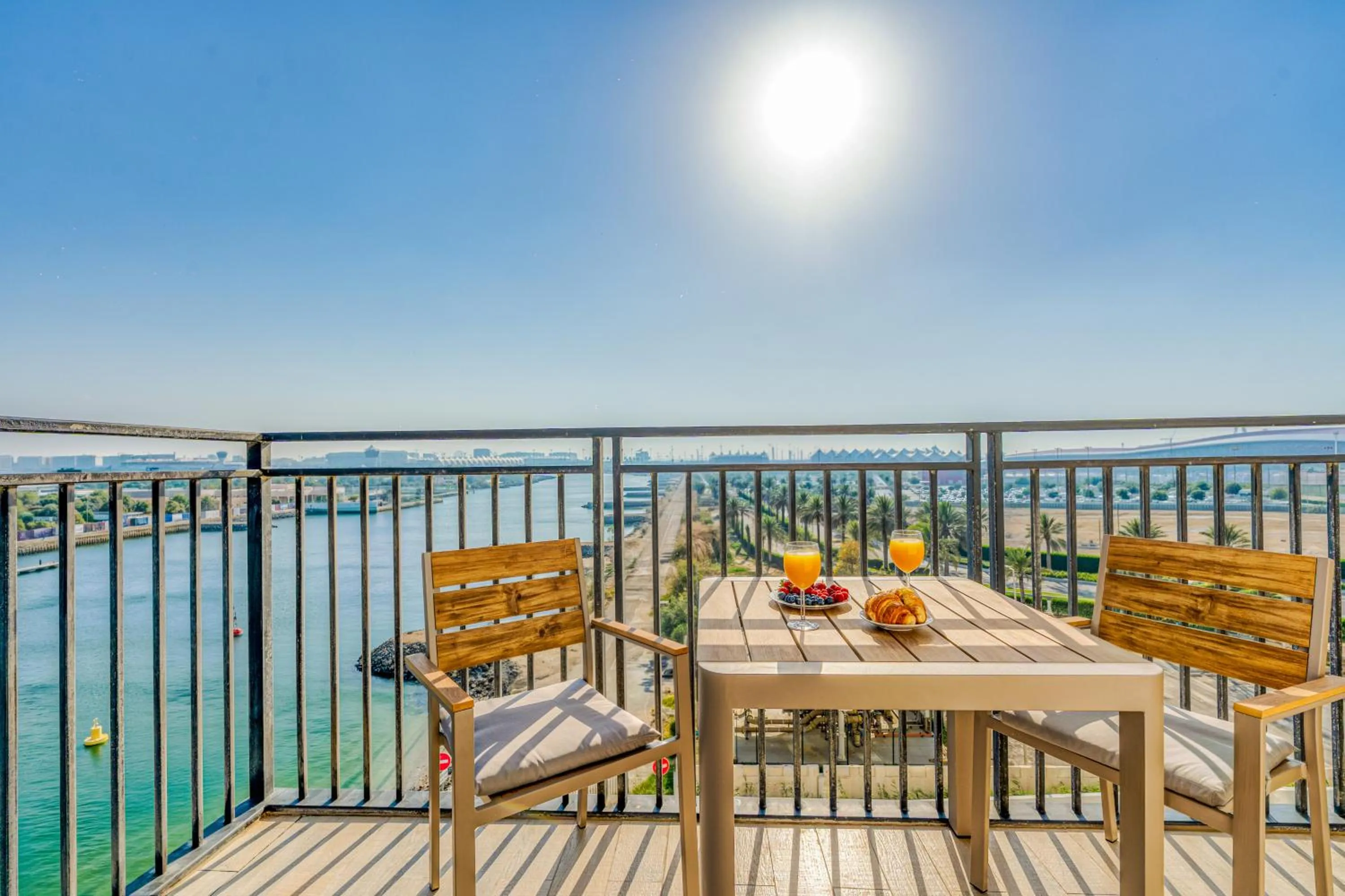 Balcony/Terrace in Desert Key - Perfectly Located Yas Island Premier Apts