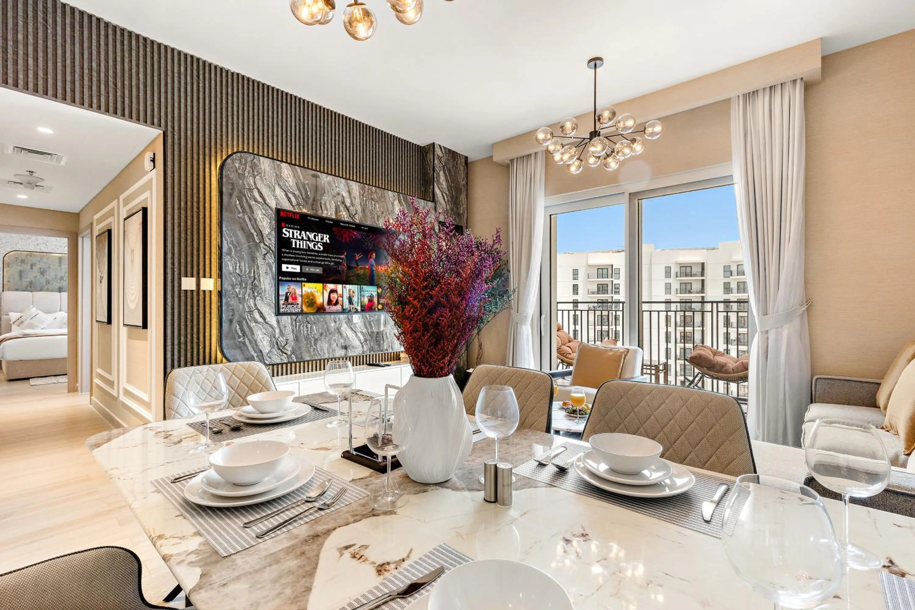 TV and multimedia in Desert Key - Perfectly Located Yas Island Premier Apts