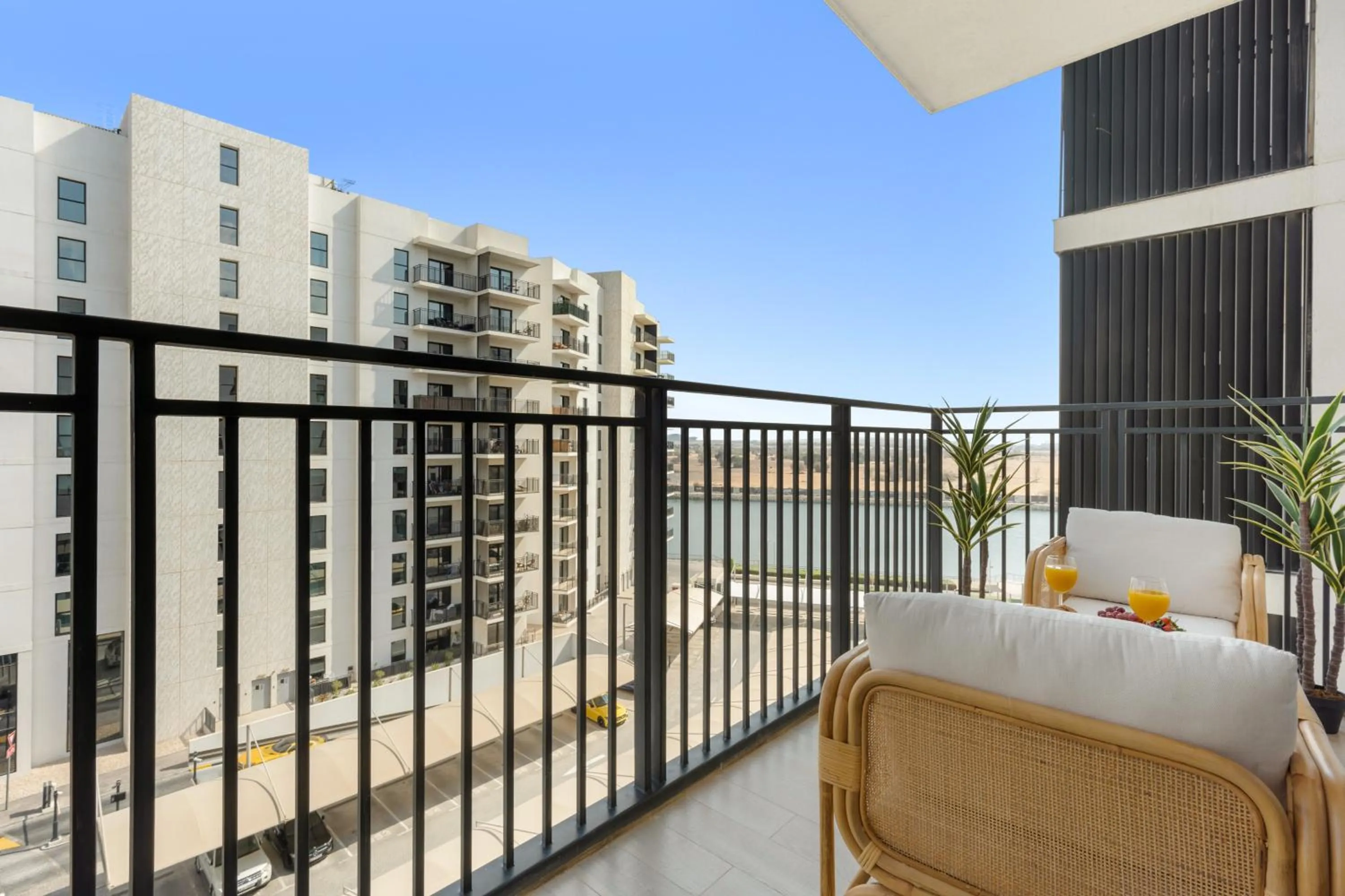 Balcony/Terrace in Desert Key - Perfectly Located Yas Island Premier Apts
