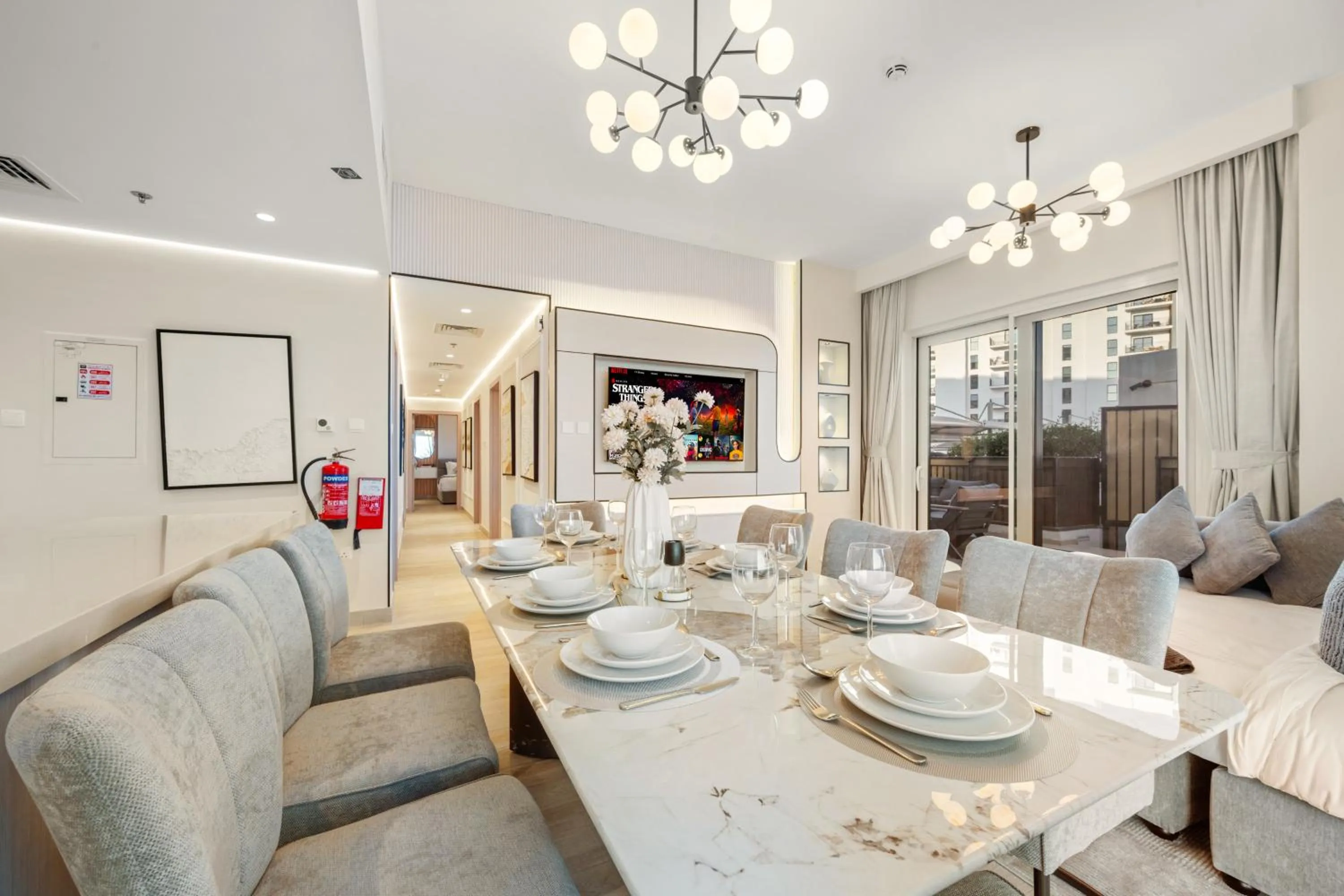 Living room in Desert Key - Perfectly Located Yas Island Premier Apts