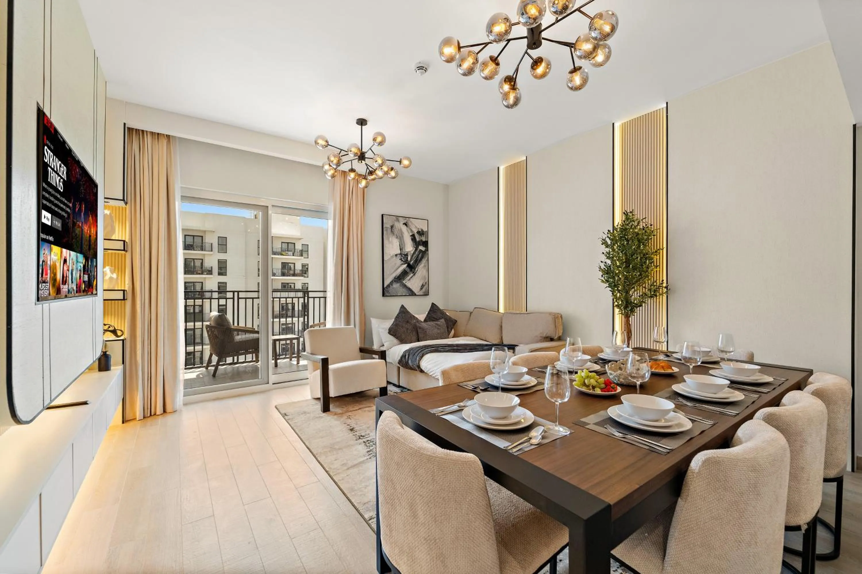 TV and multimedia in Desert Key - Perfectly Located Yas Island Premier Apts