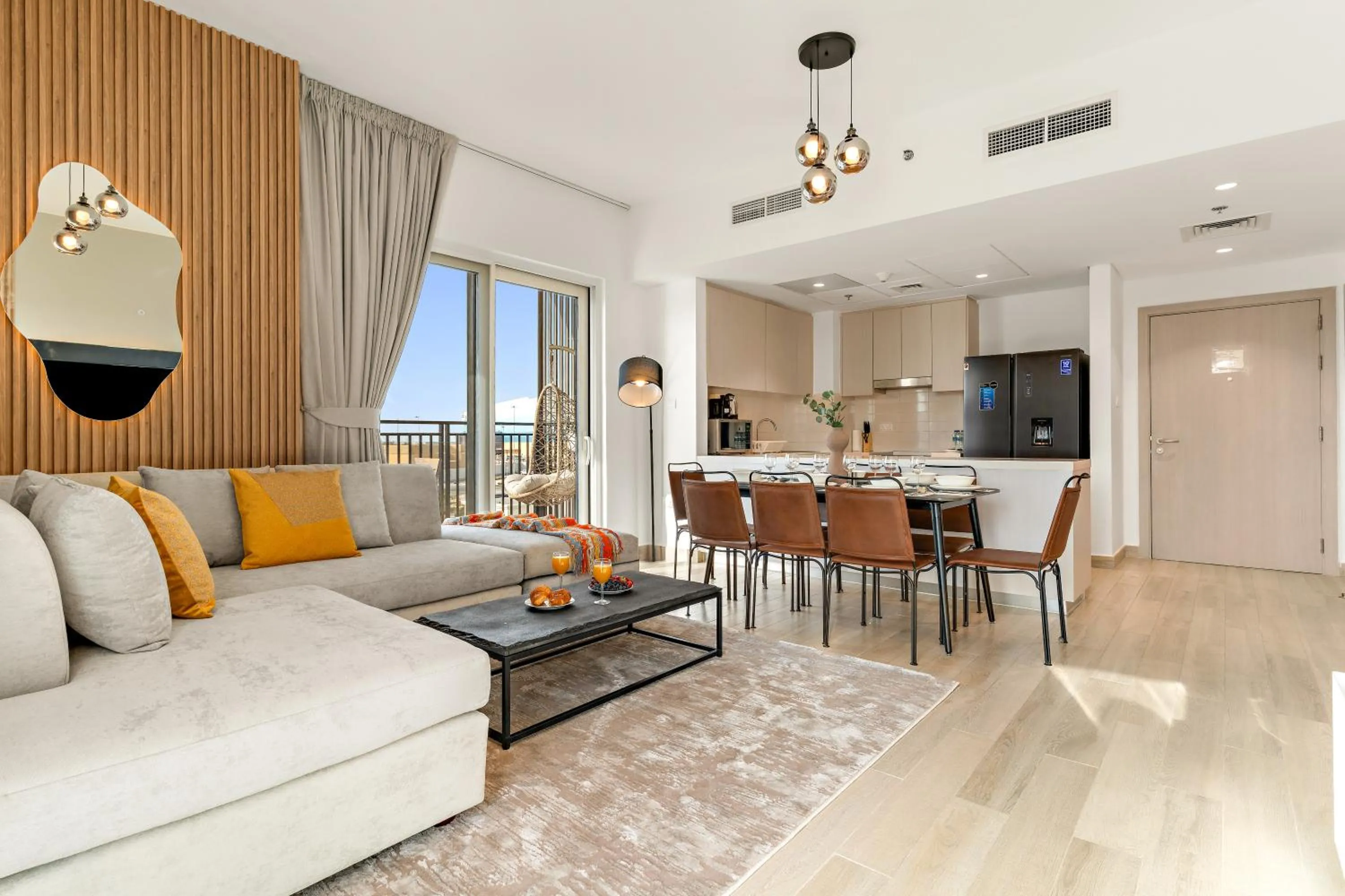 Living room in Desert Key - Perfectly Located Yas Island Premier Apts