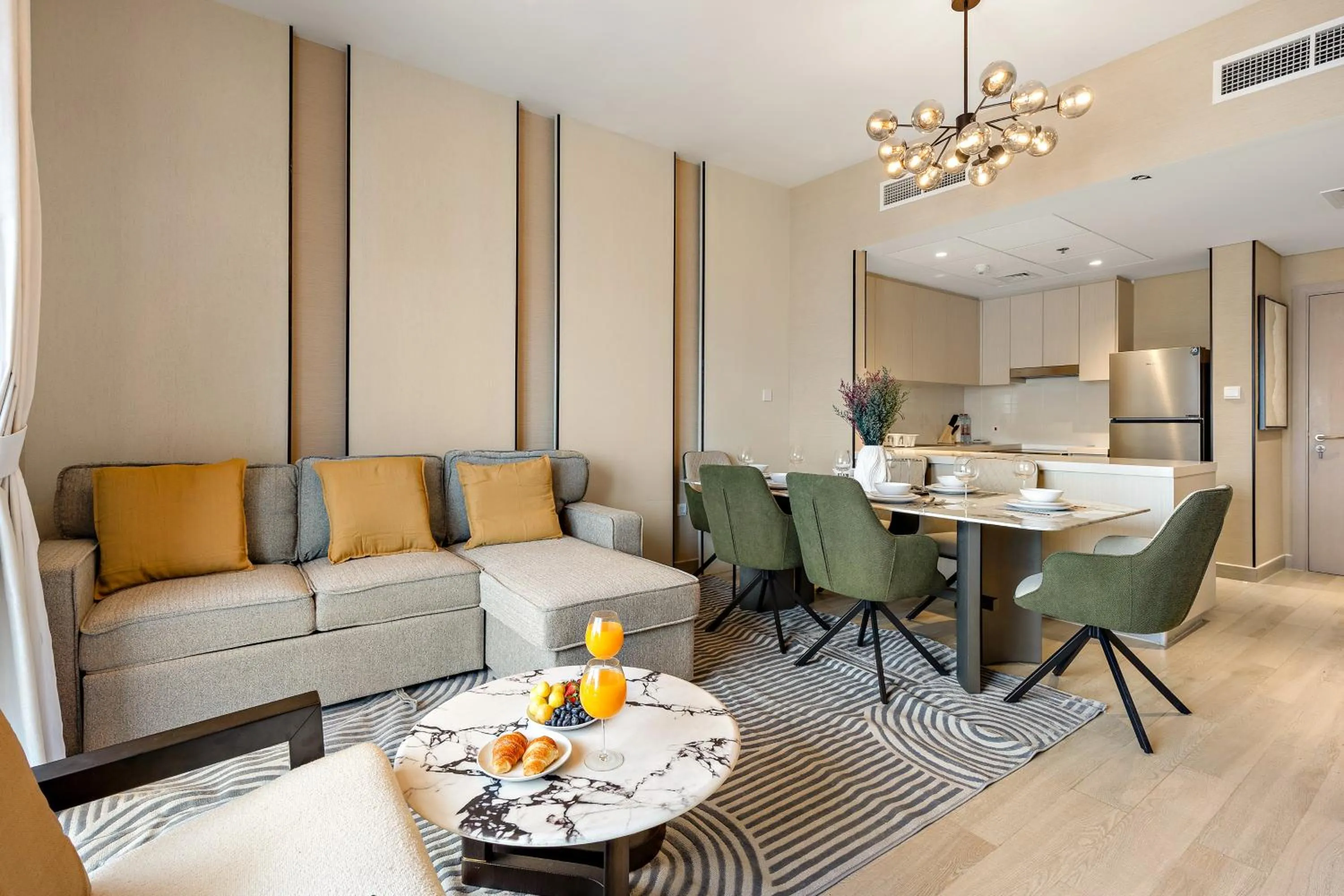 Kitchen or kitchenette in Desert Key - Perfectly Located Yas Island Premier Apts