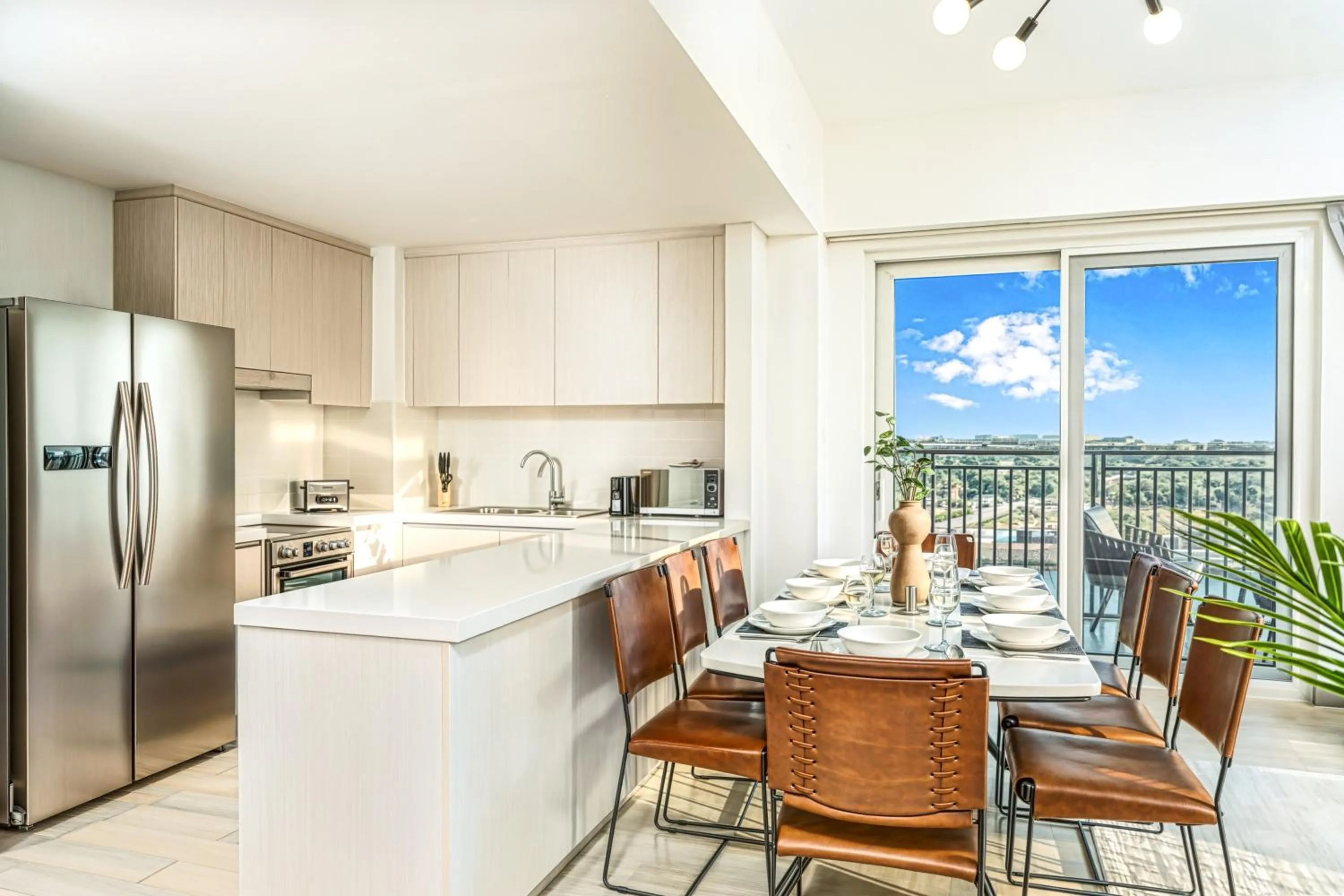 Kitchen or kitchenette in Desert Key - Perfectly Located Yas Island Premier Apts