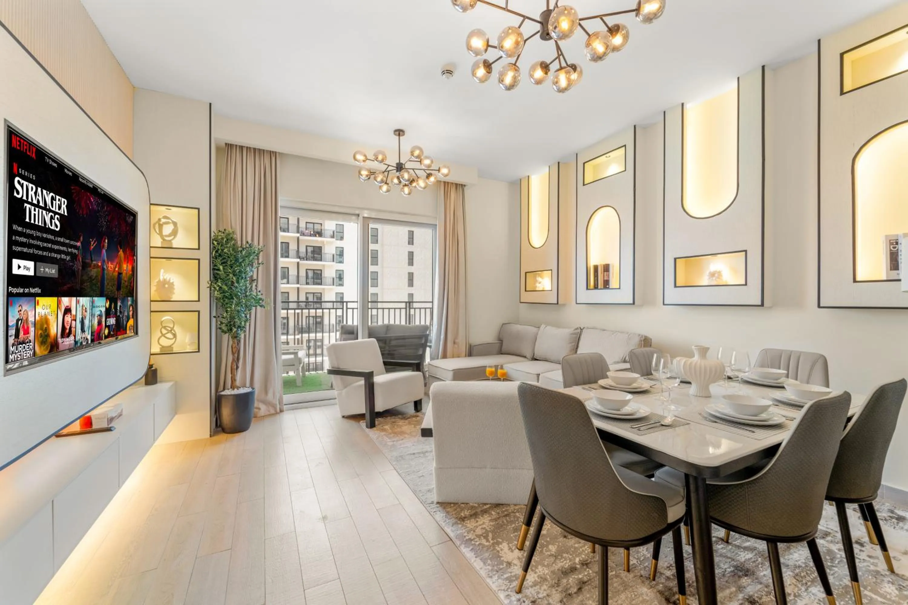 TV and multimedia in Desert Key - Perfectly Located Yas Island Premier Apts