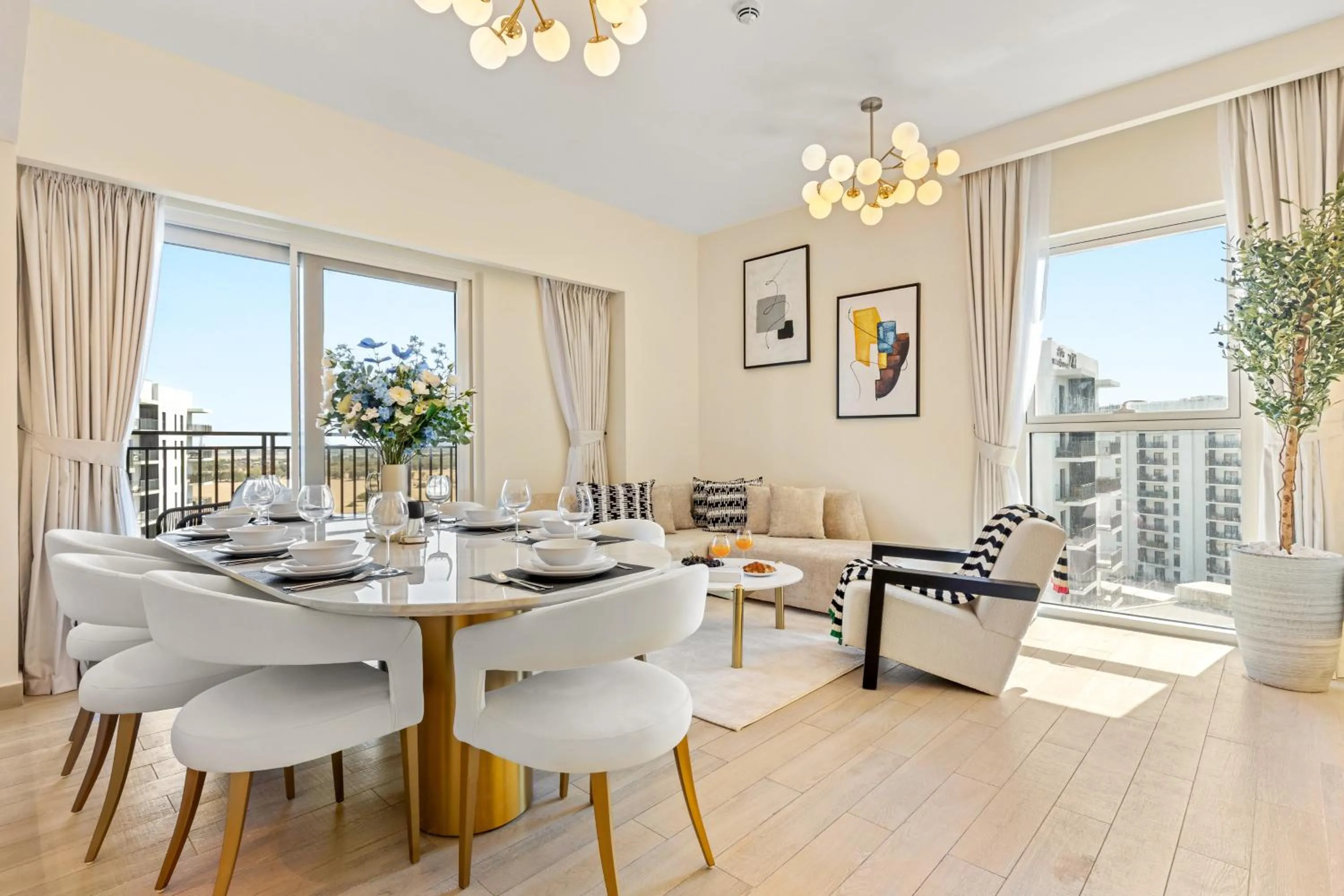 Living room in Desert Key - Perfectly Located Yas Island Premier Apts