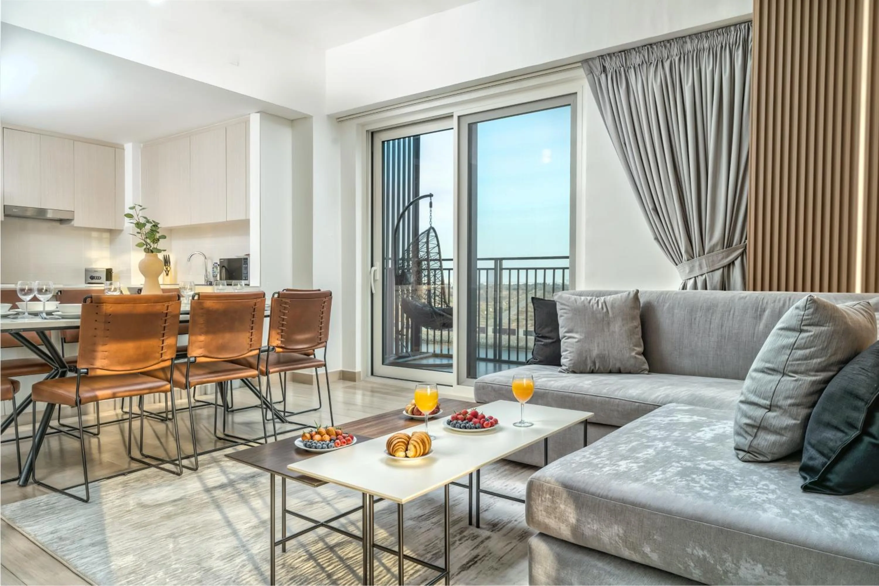 Living room in Desert Key - Perfectly Located Yas Island Premier Apts