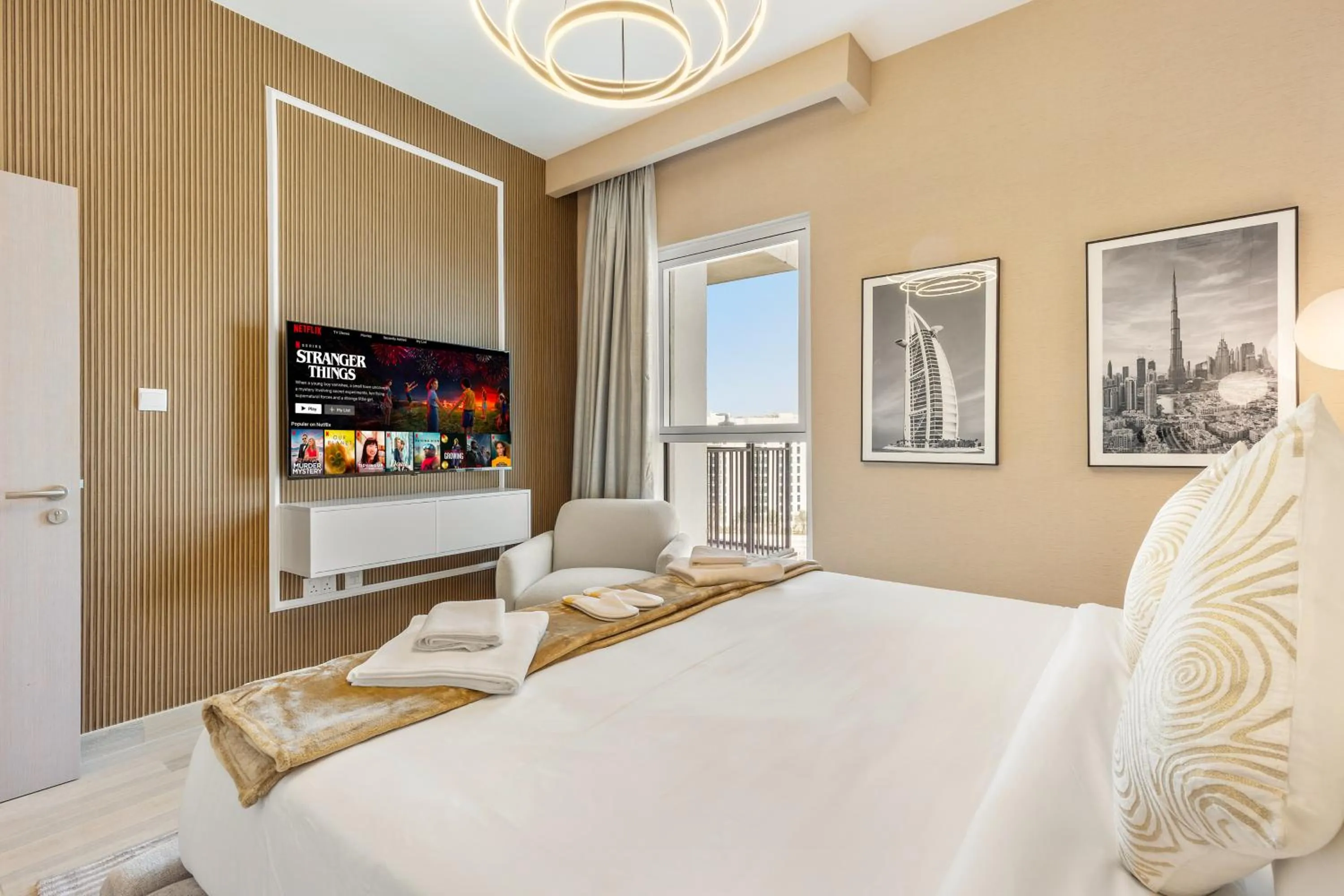 TV and multimedia, Bed in Desert Key - Perfectly Located Yas Island Premier Apts