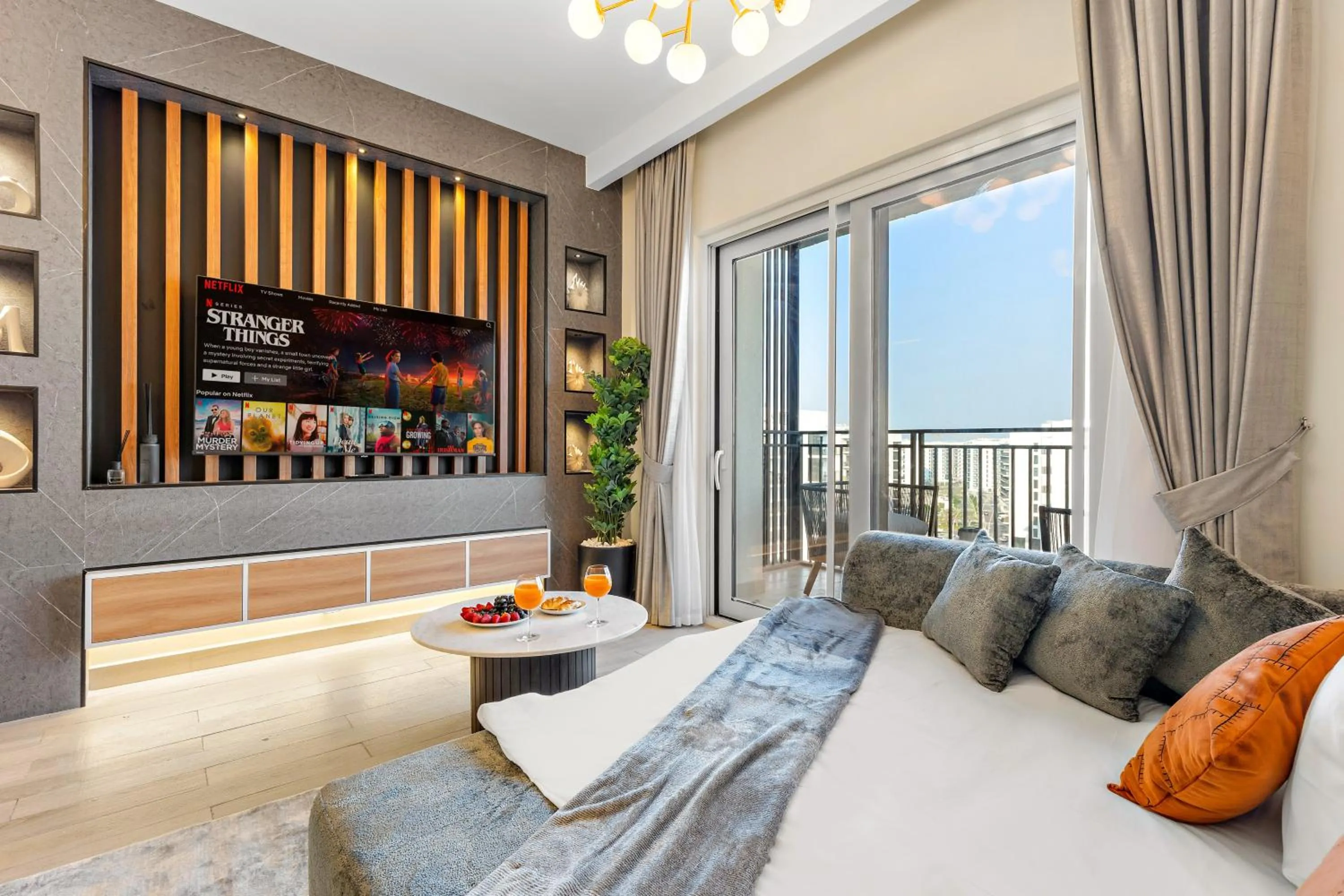 Living room in Desert Key - Perfectly Located Yas Island Premier Apts