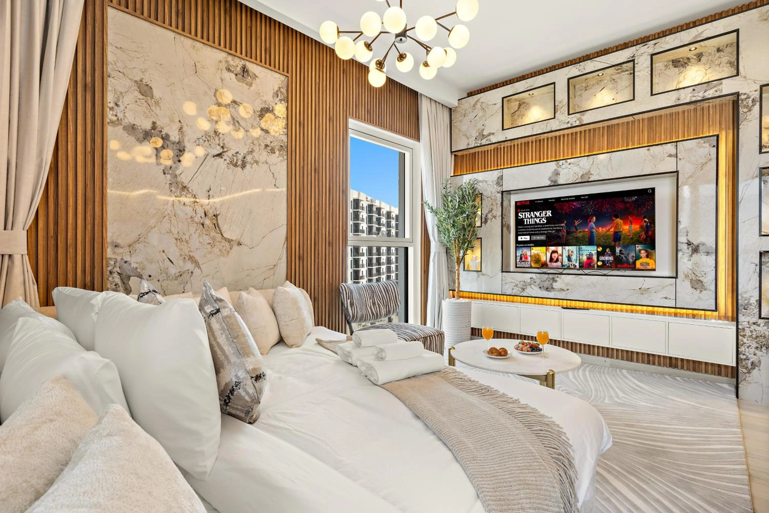 Living room in Desert Key - Perfectly Located Yas Island Premier Apts