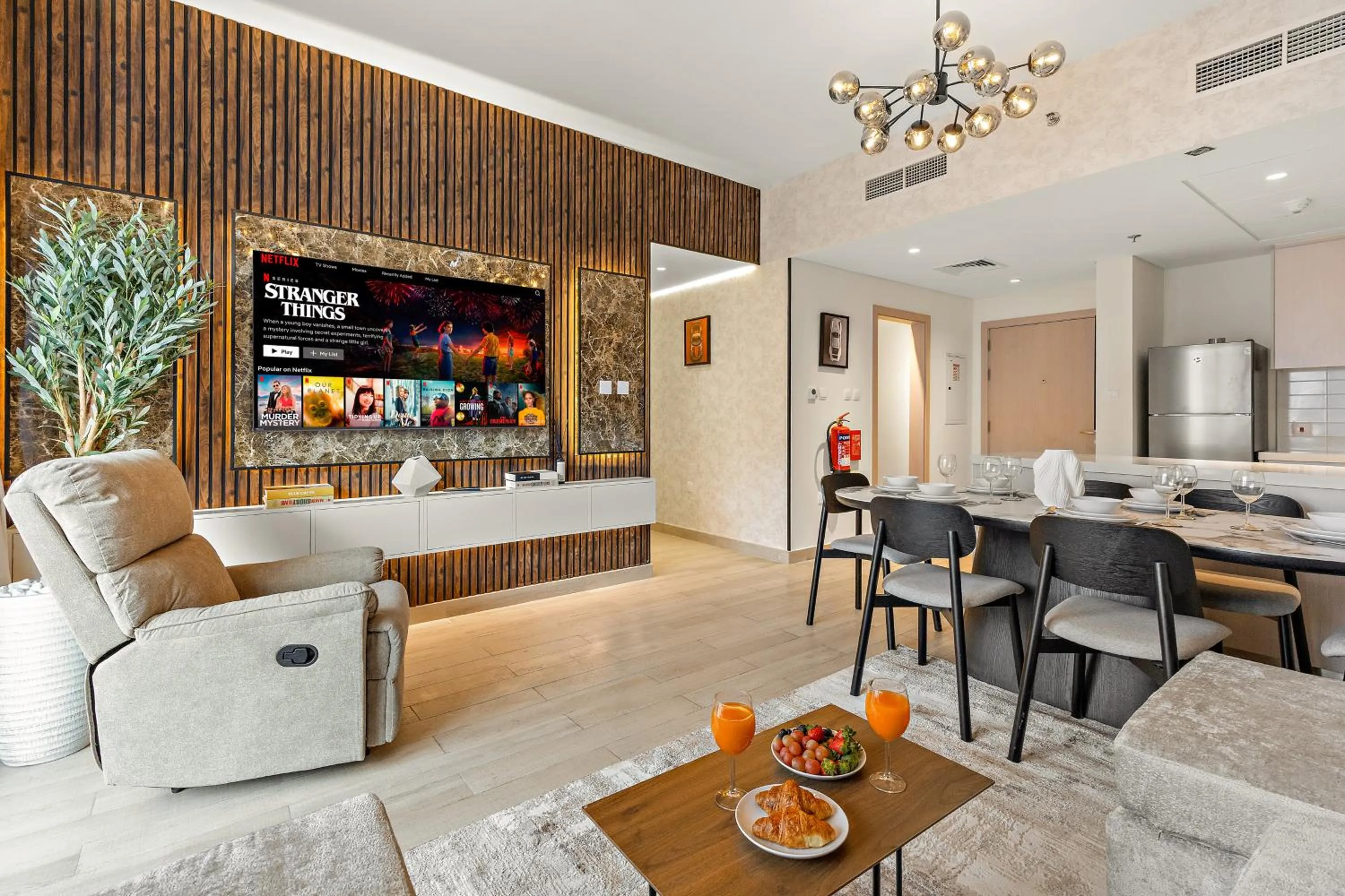 Living room in Desert Key - Perfectly Located Yas Island Premier Apts