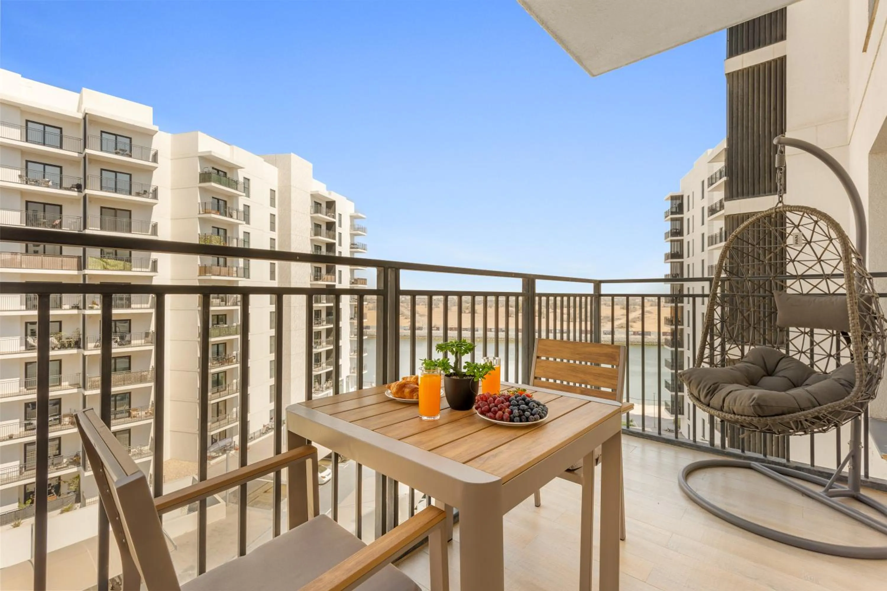 Balcony/Terrace in Desert Key - Perfectly Located Yas Island Premier Apts
